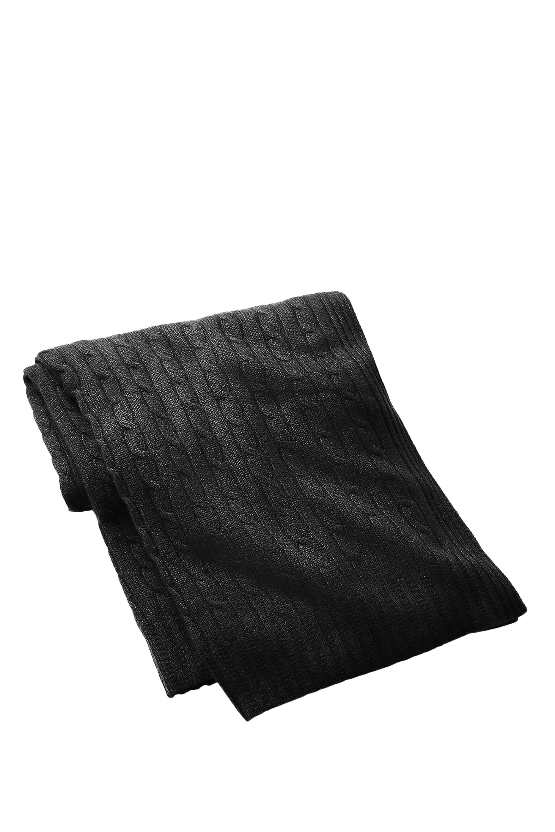 Cable Cashmere Throw Blanket