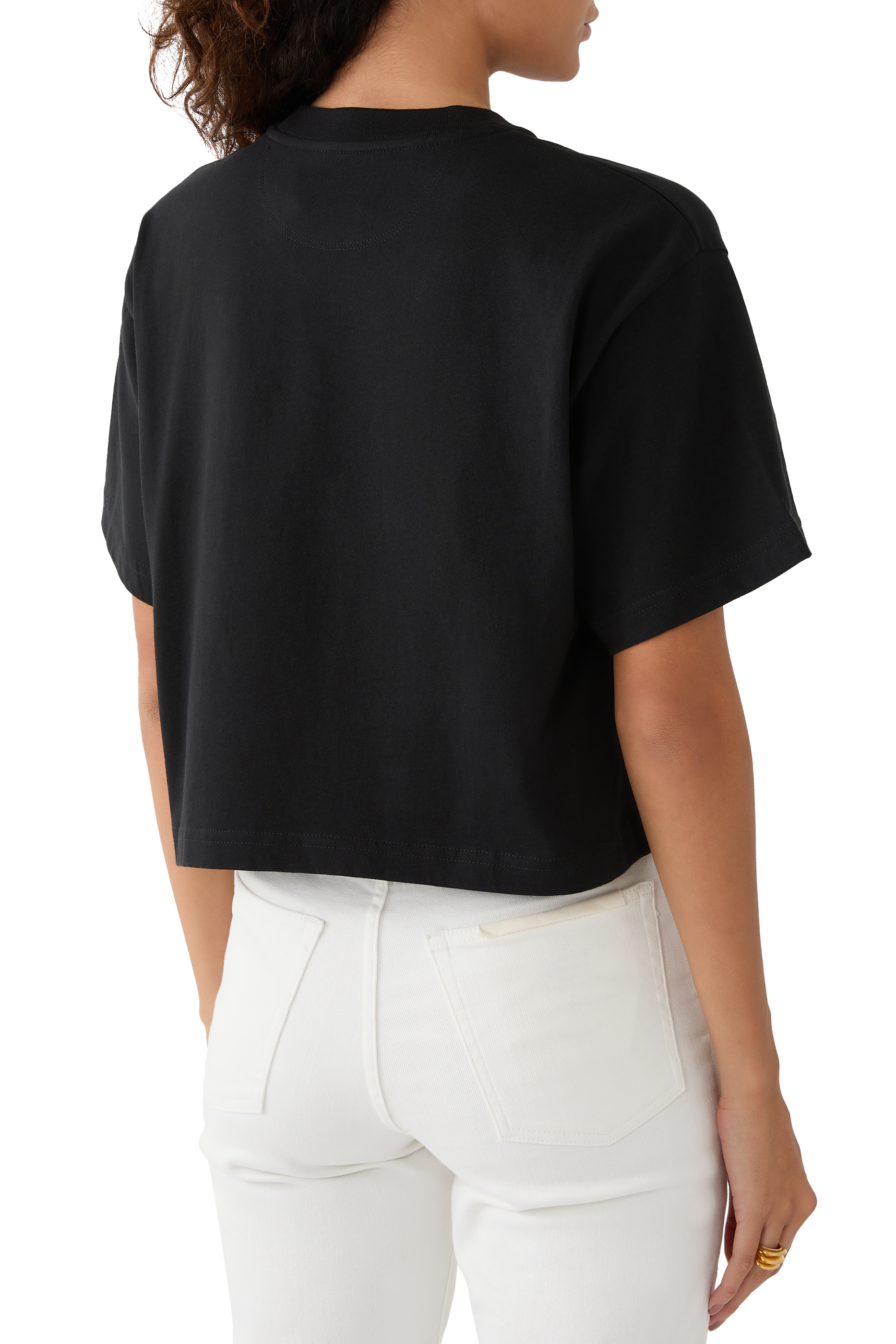 New Year Snake Script Crop T-Shirt