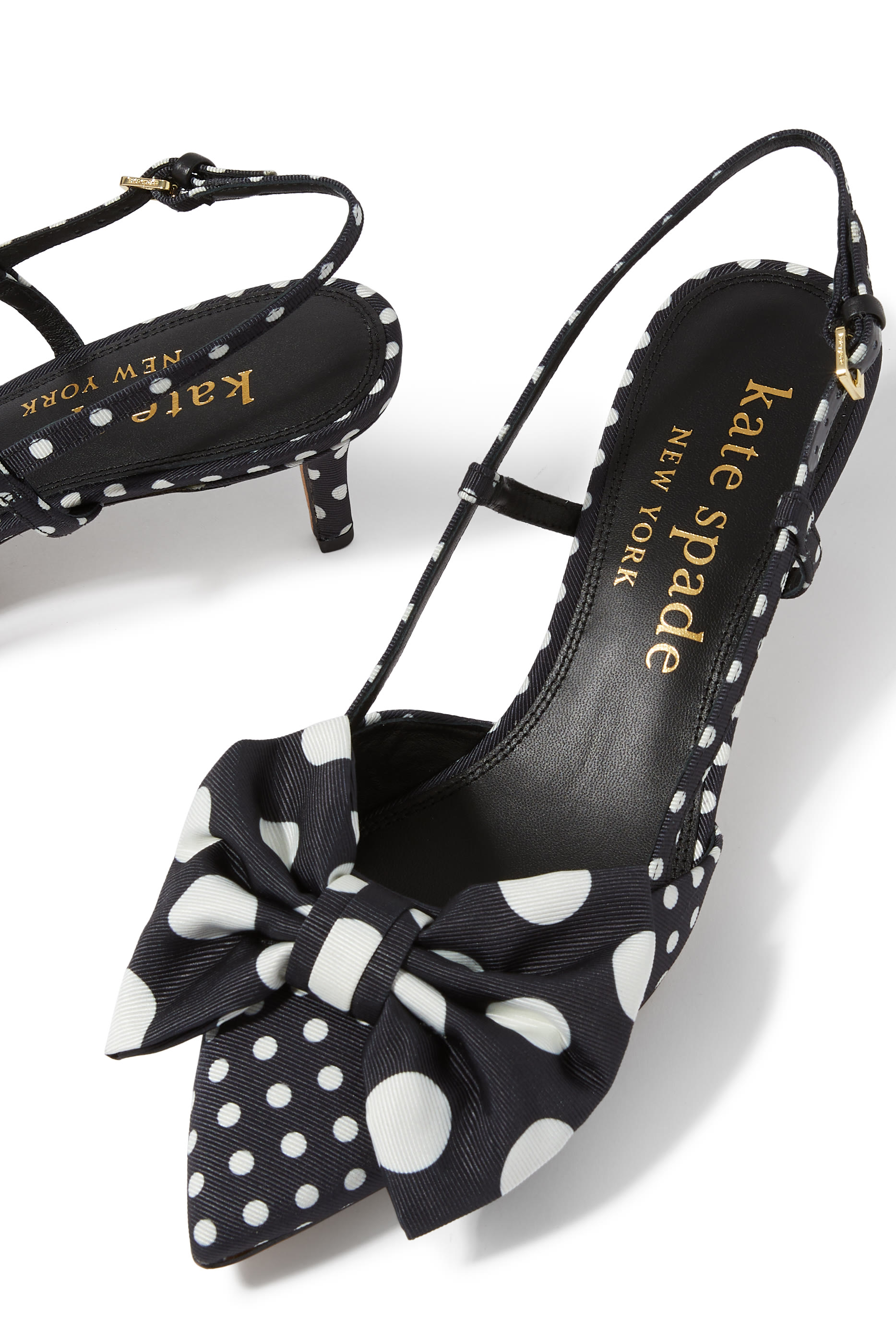 Polka Dot Rue 50 Slingback Pumps