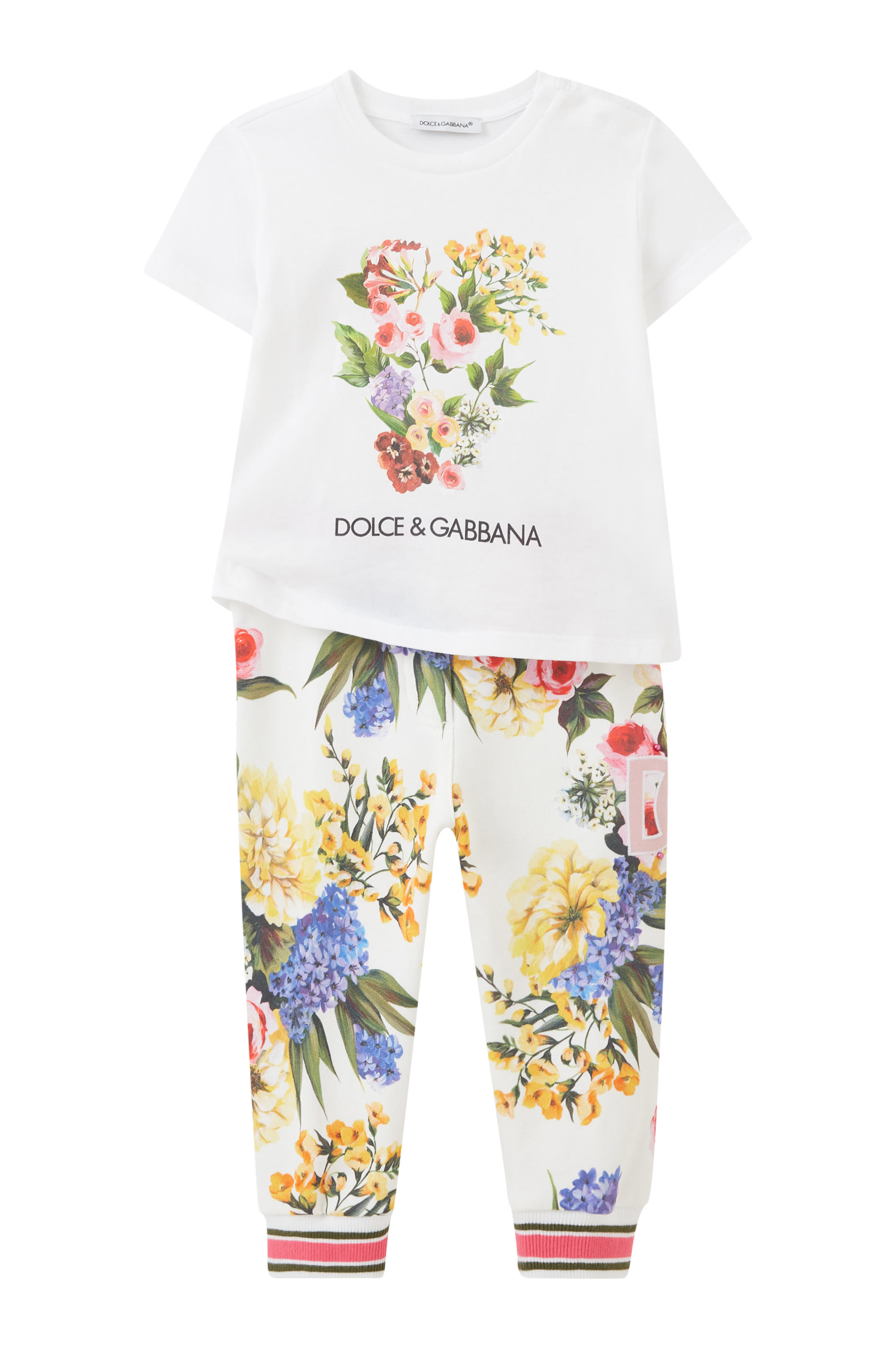 Kids Floral Print Cotton T-Shirt