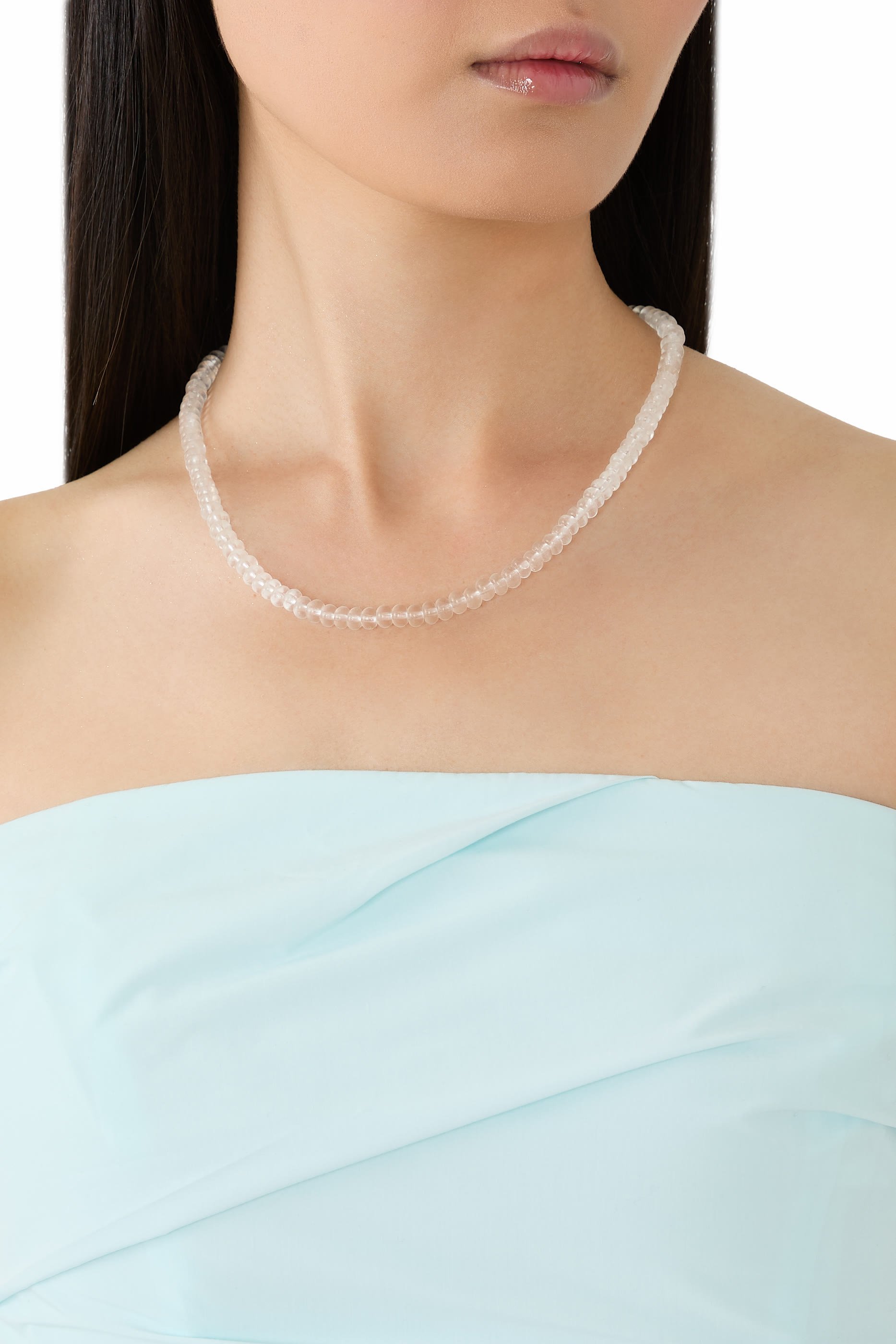 Psychedeliah Necklace, 18k Yellow Gold & Quartz, Beads