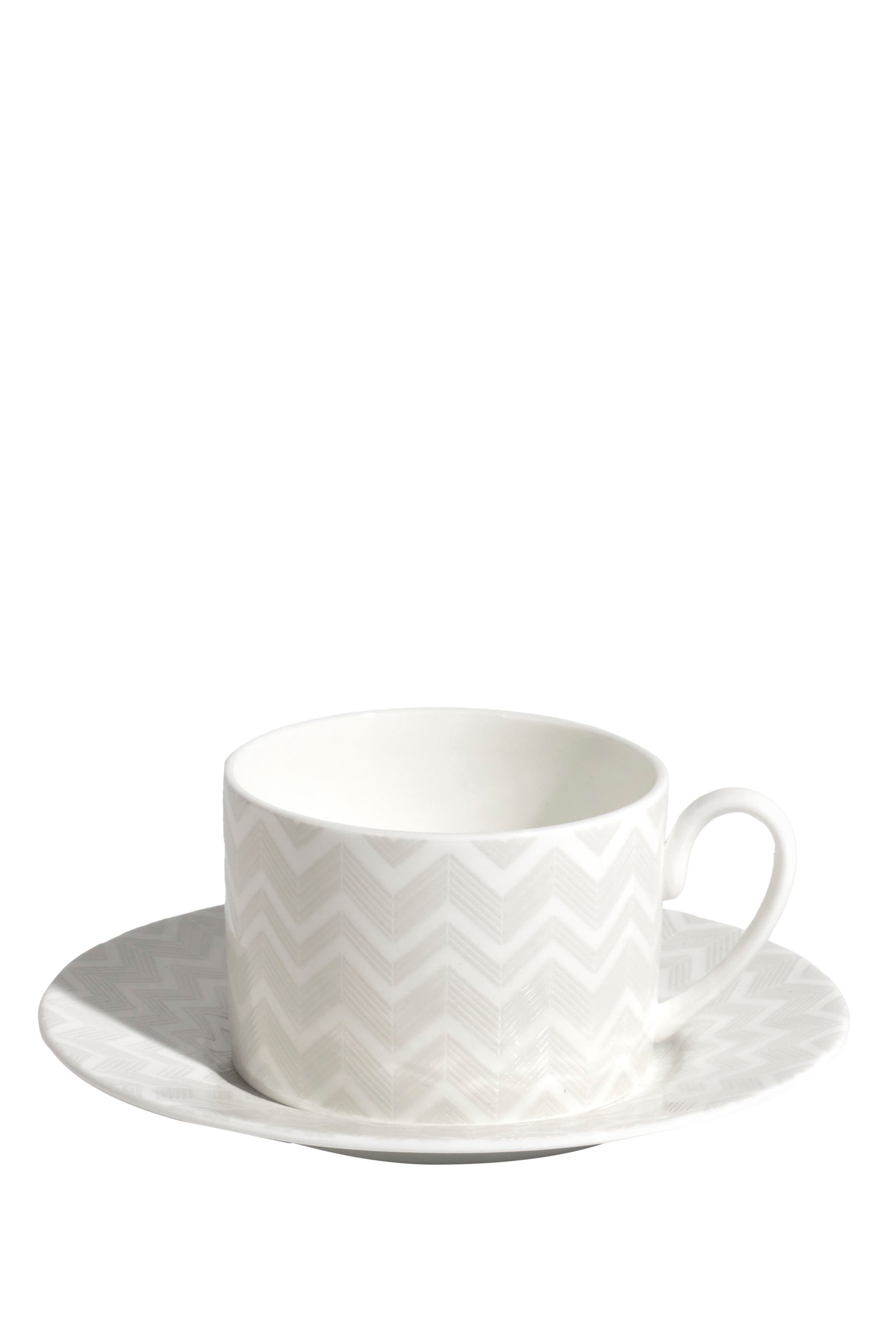 Zig-Zag Teacup & Saucer