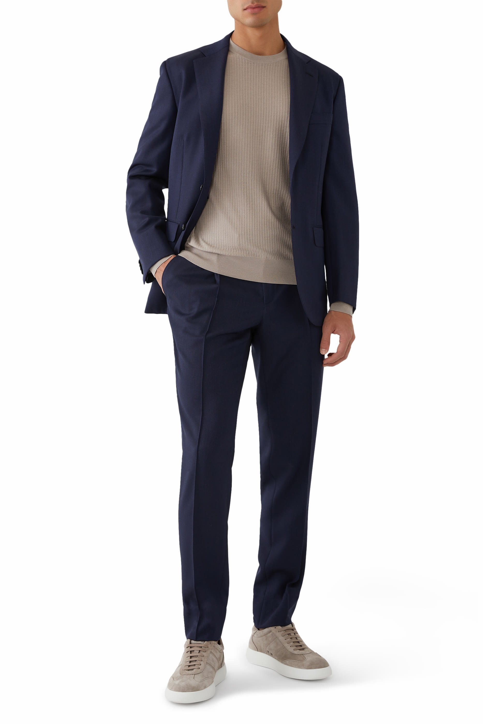 Cashmere, Silk and Linen Double-Splittable Blazer