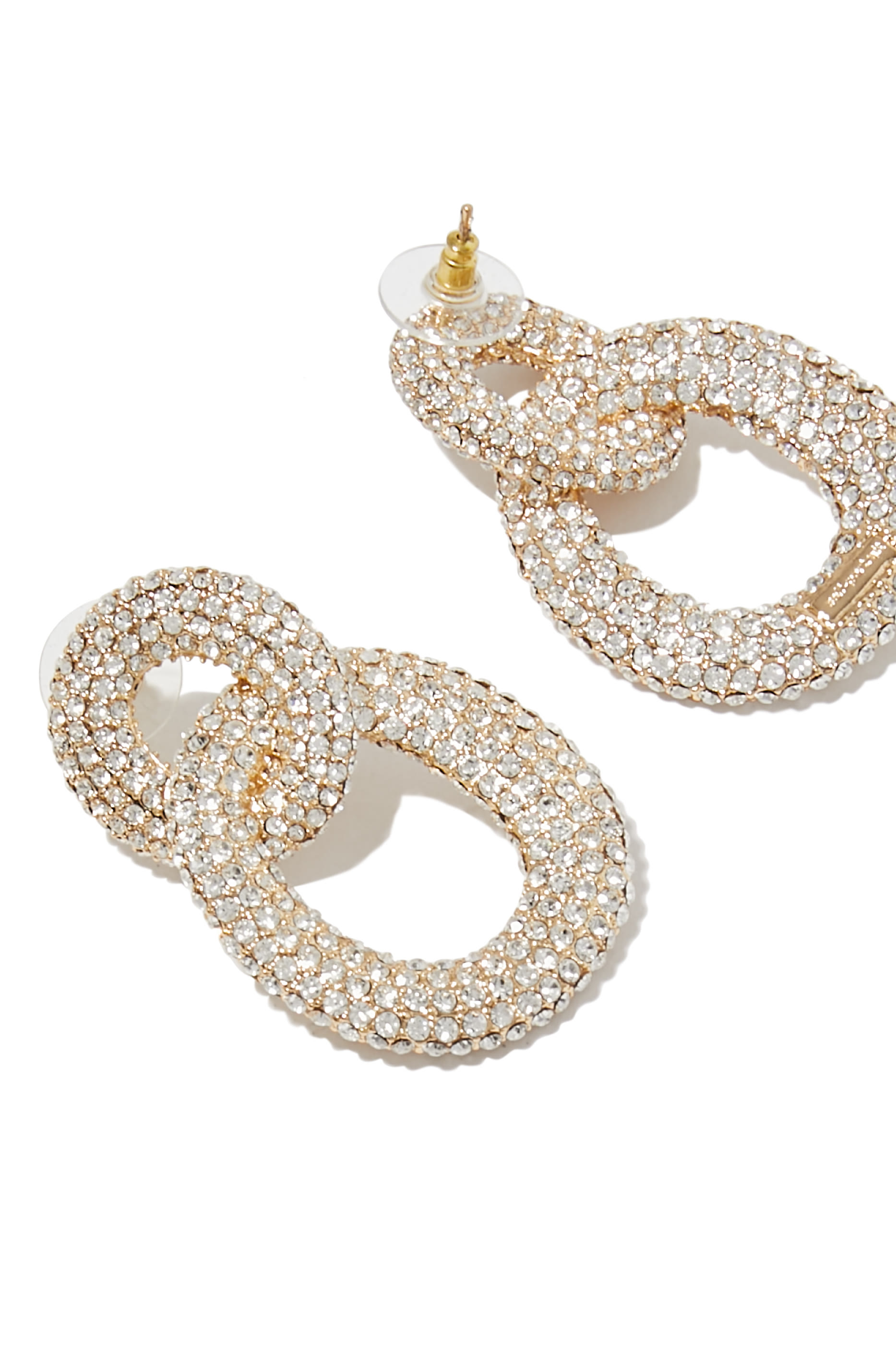 Crystal Link Earrings