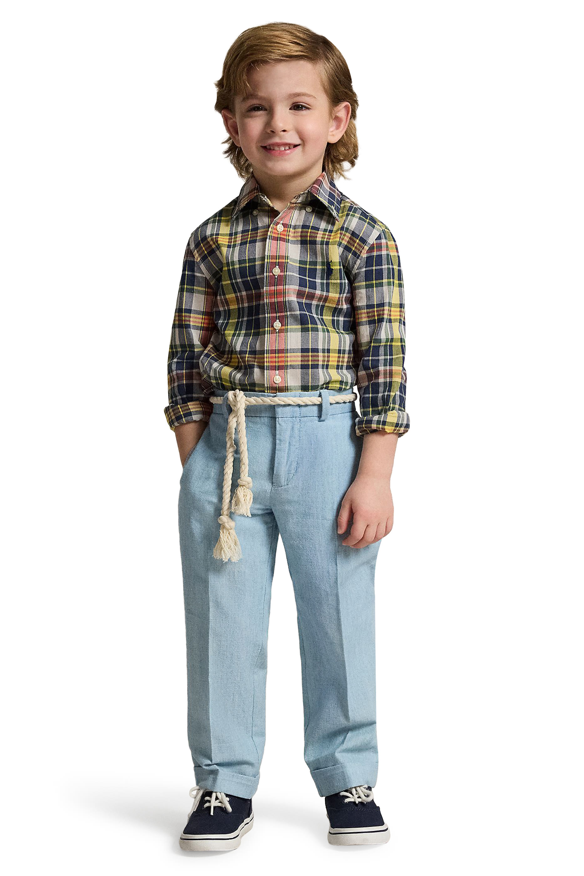 Kids Plaid Madras Shirt