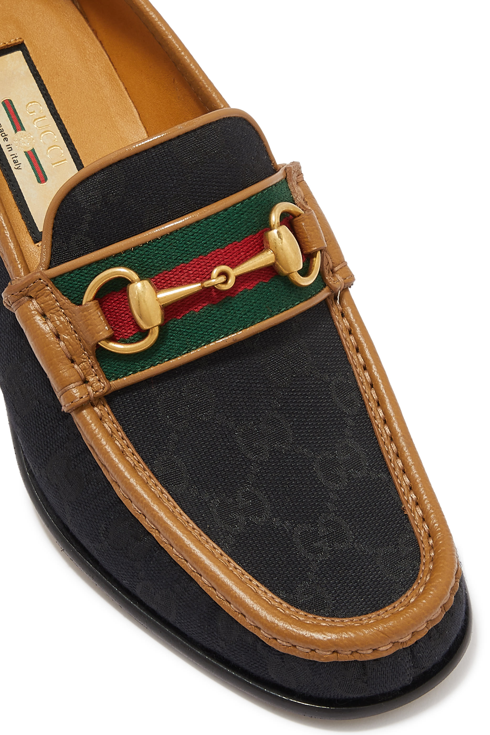 GG Canvas Horsebit Loafers