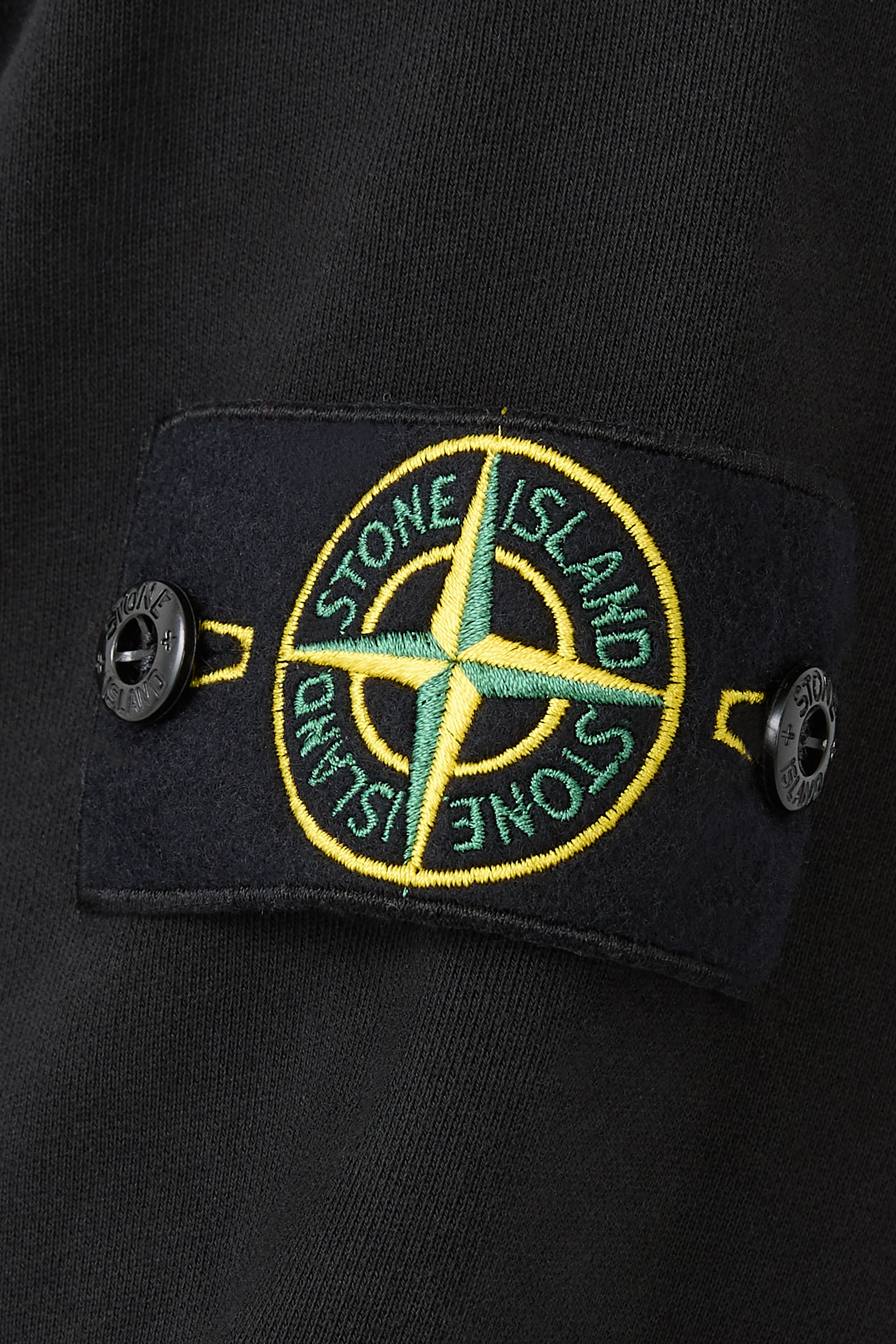 Logo Patch Organic Cotton Fleece Hoodie