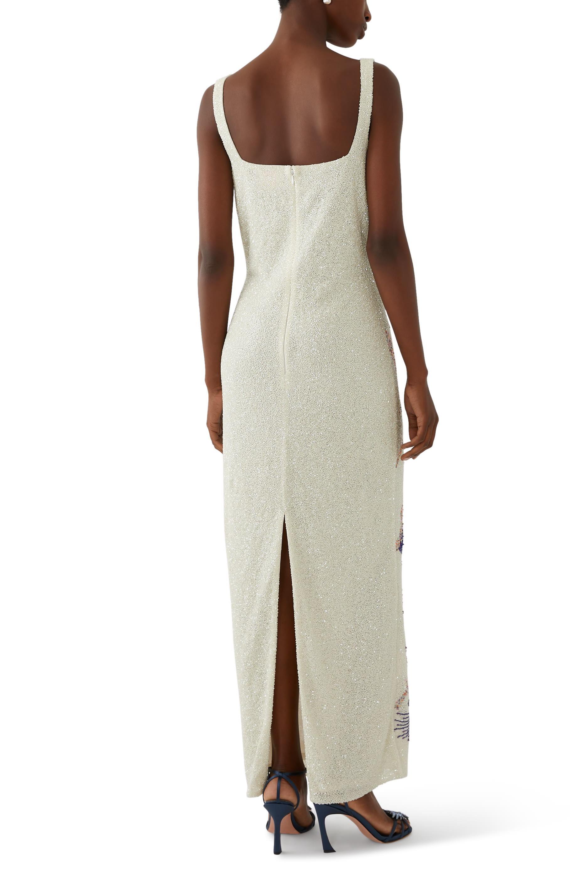 Zodiac Beaded Maxi Dress