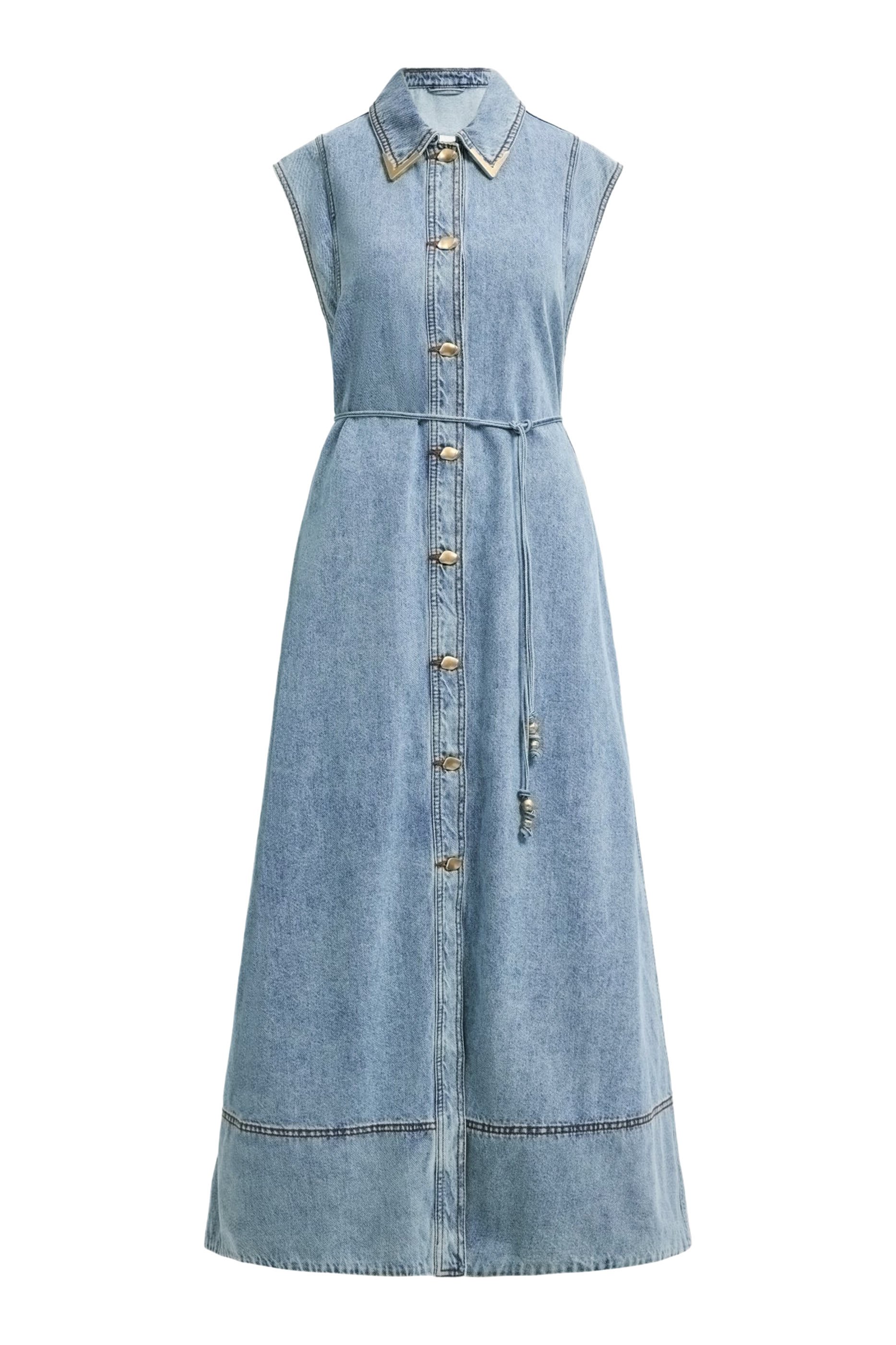 Amara Denim Maxi Dress