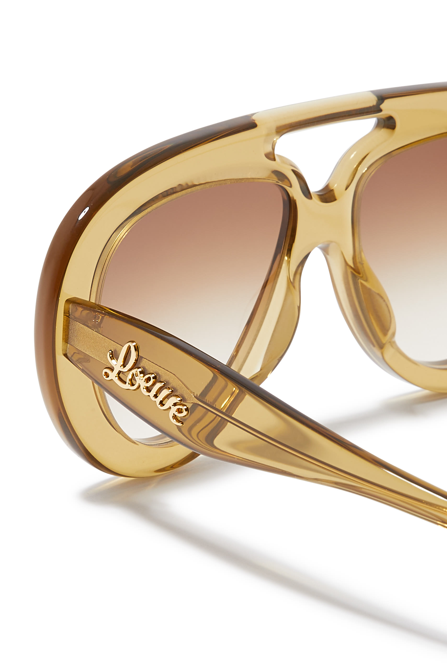 Round Spoiler Aviator Sunglasses 