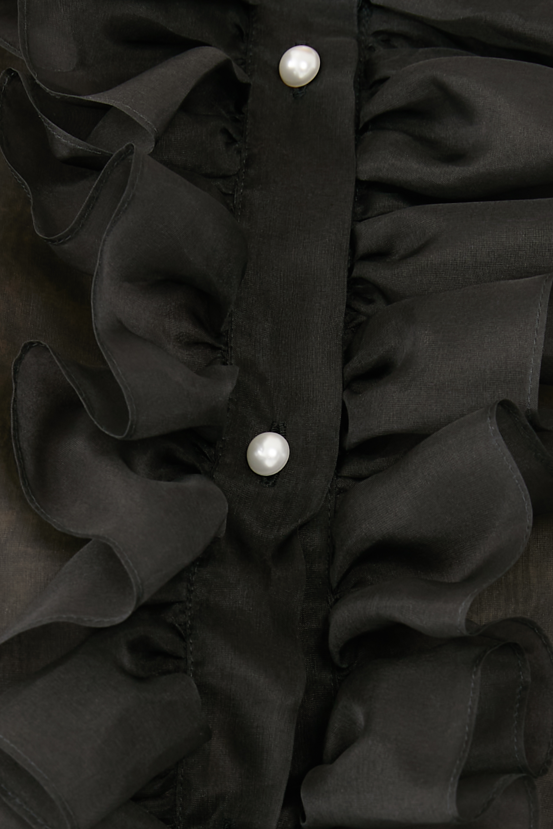 Ruffle Organza Shirt