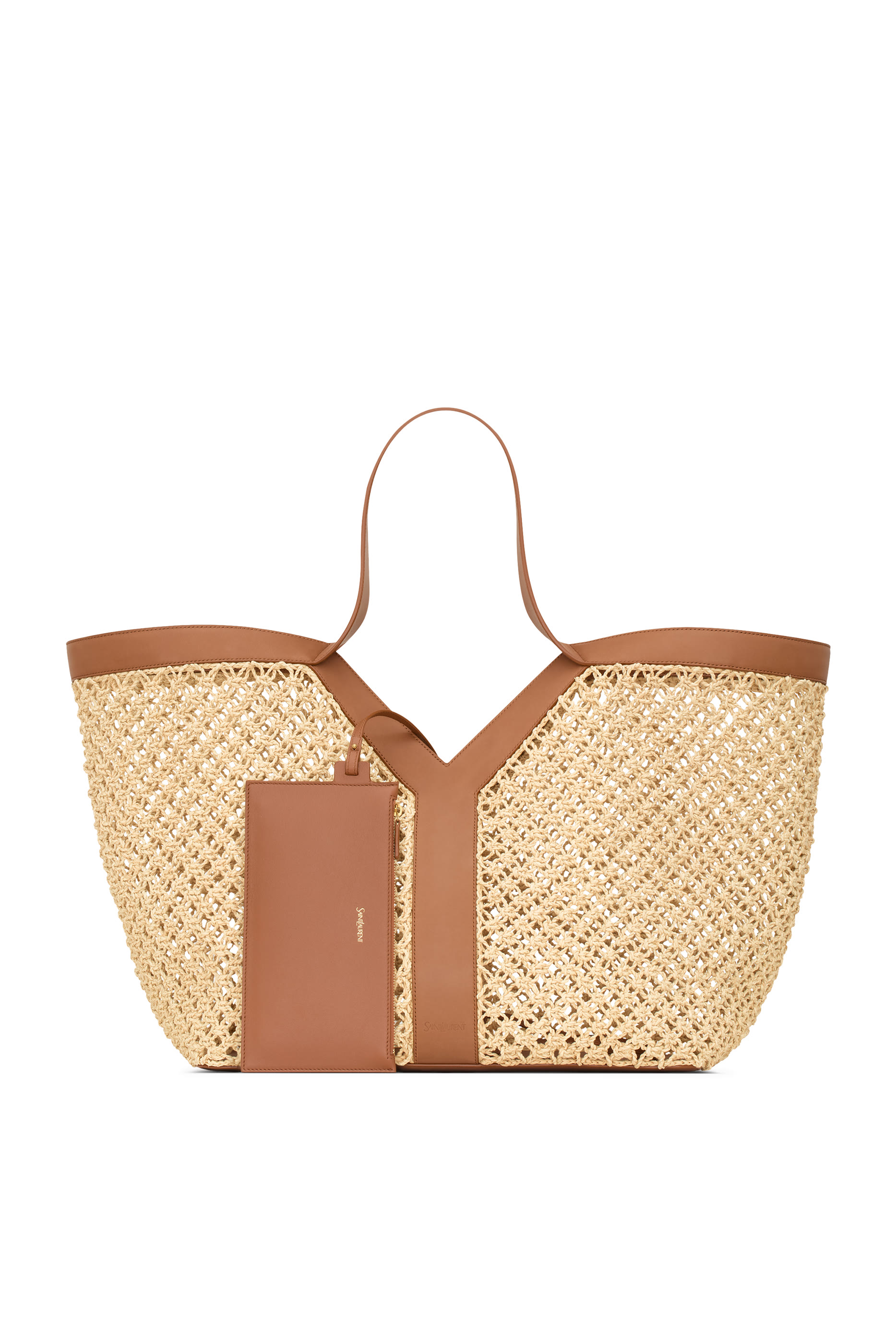  Y Tote in Raffia 