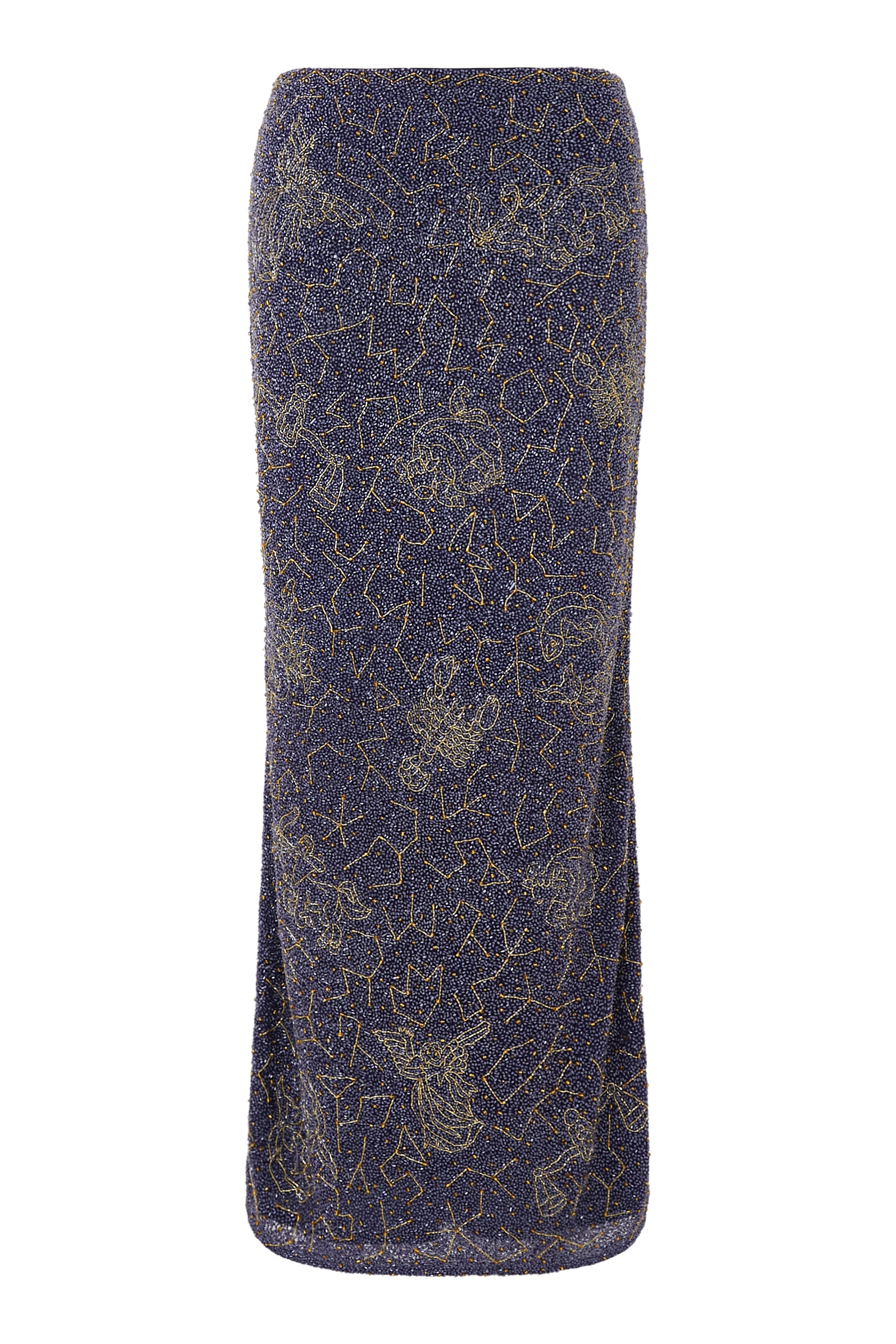 Zodiac Beaded Maxi Skirt