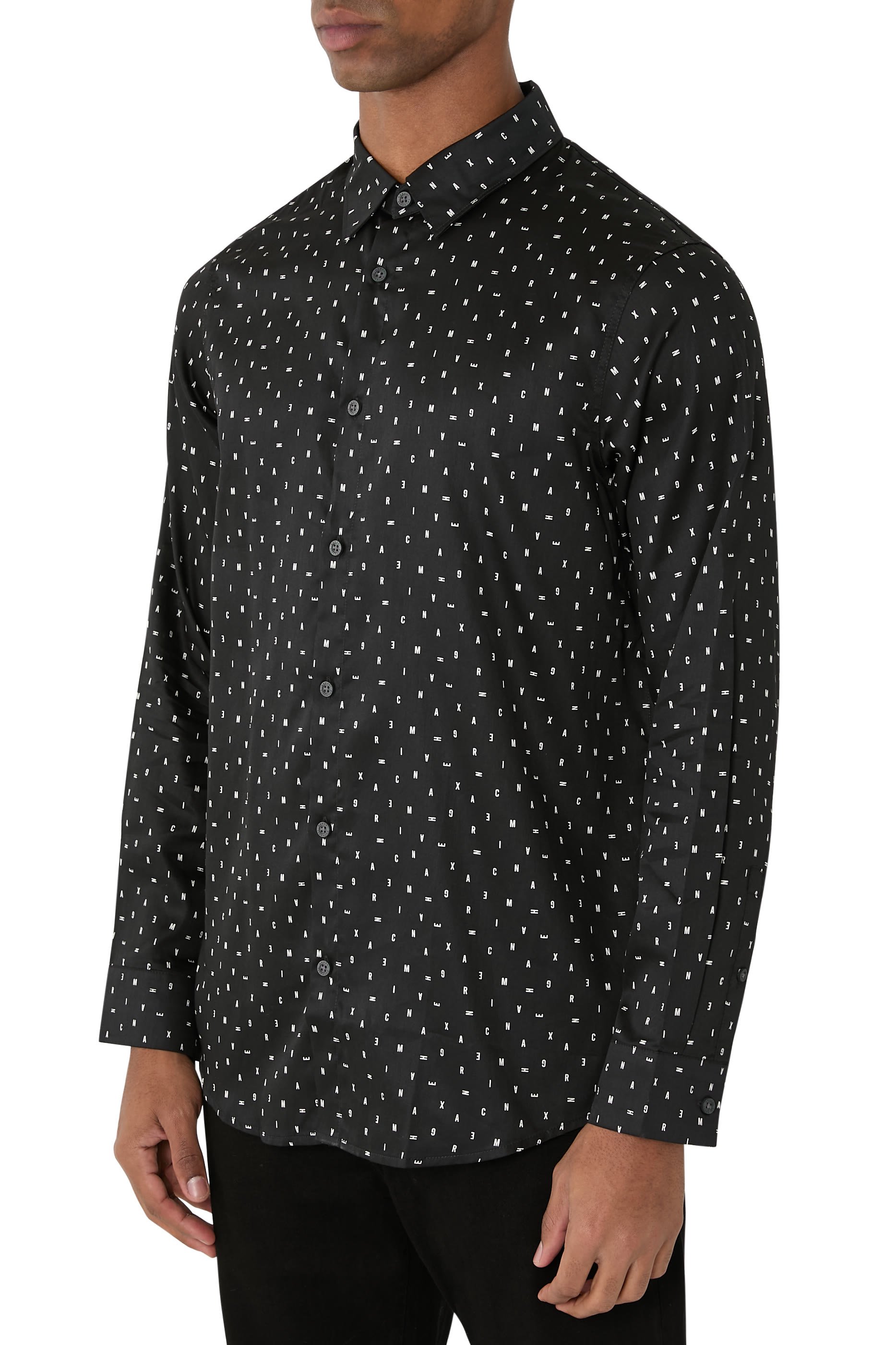 Logo Pattern Shirt