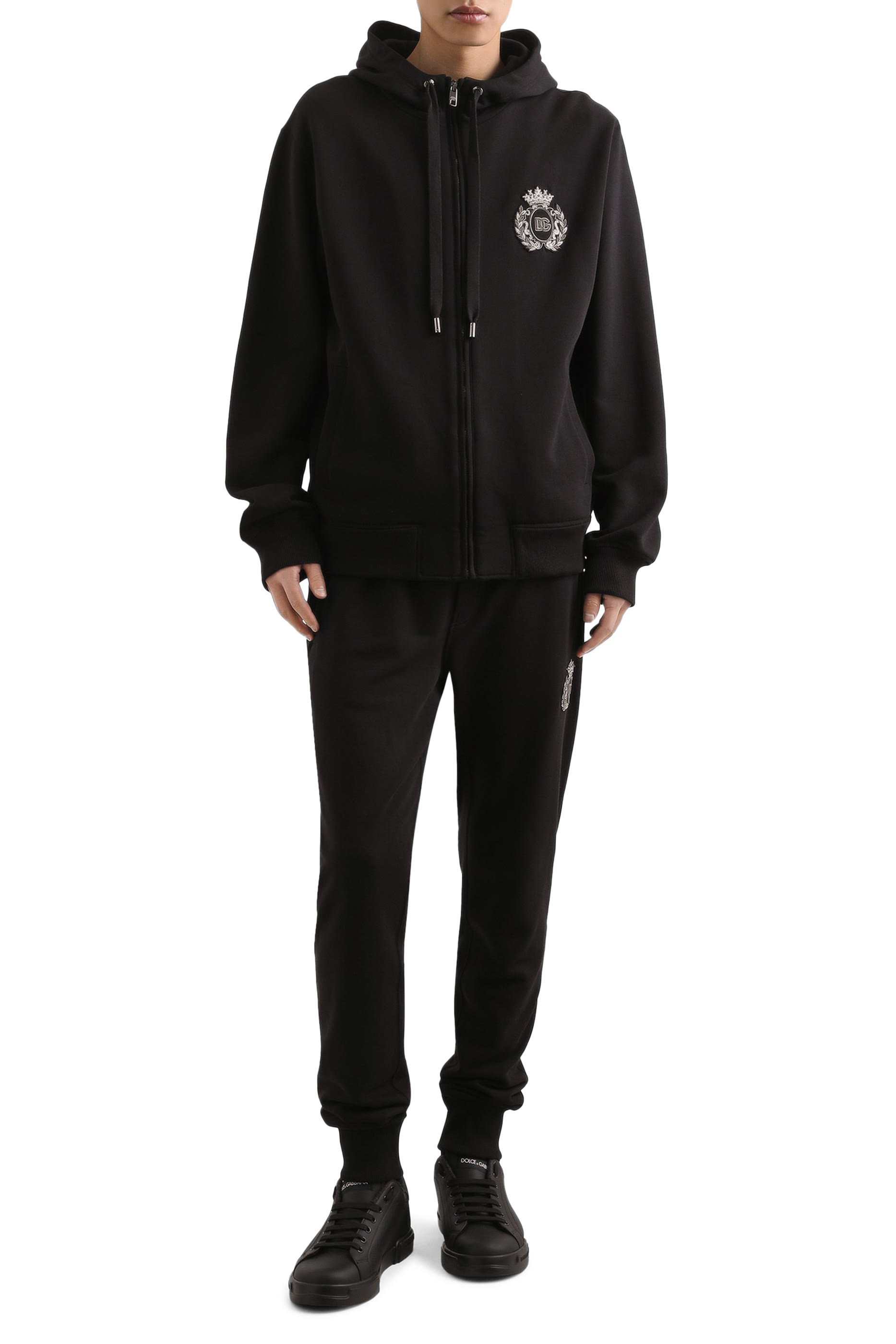 Heraldic Patch Cotton Hoodie