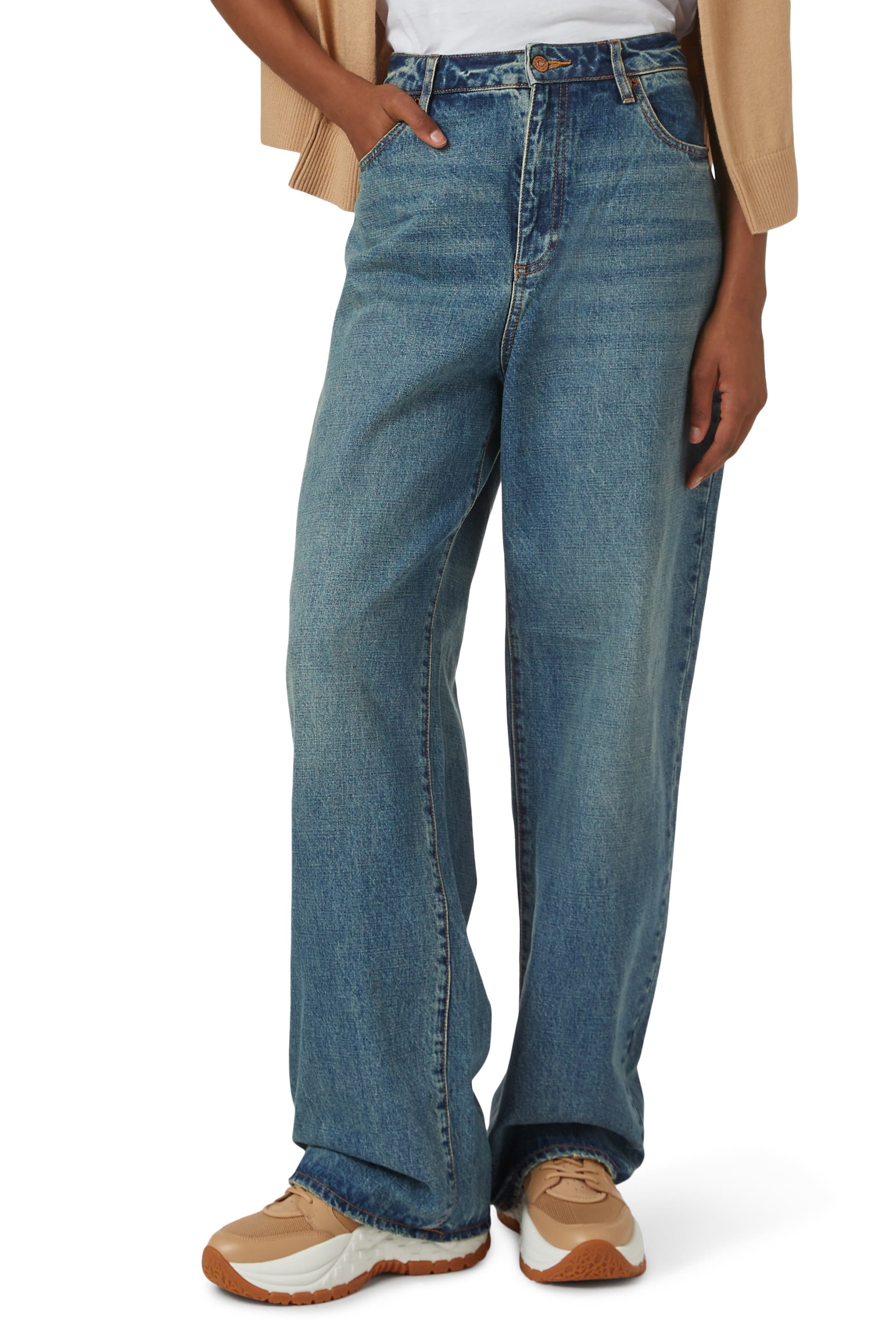 Logo Technical Fabric Sneakers