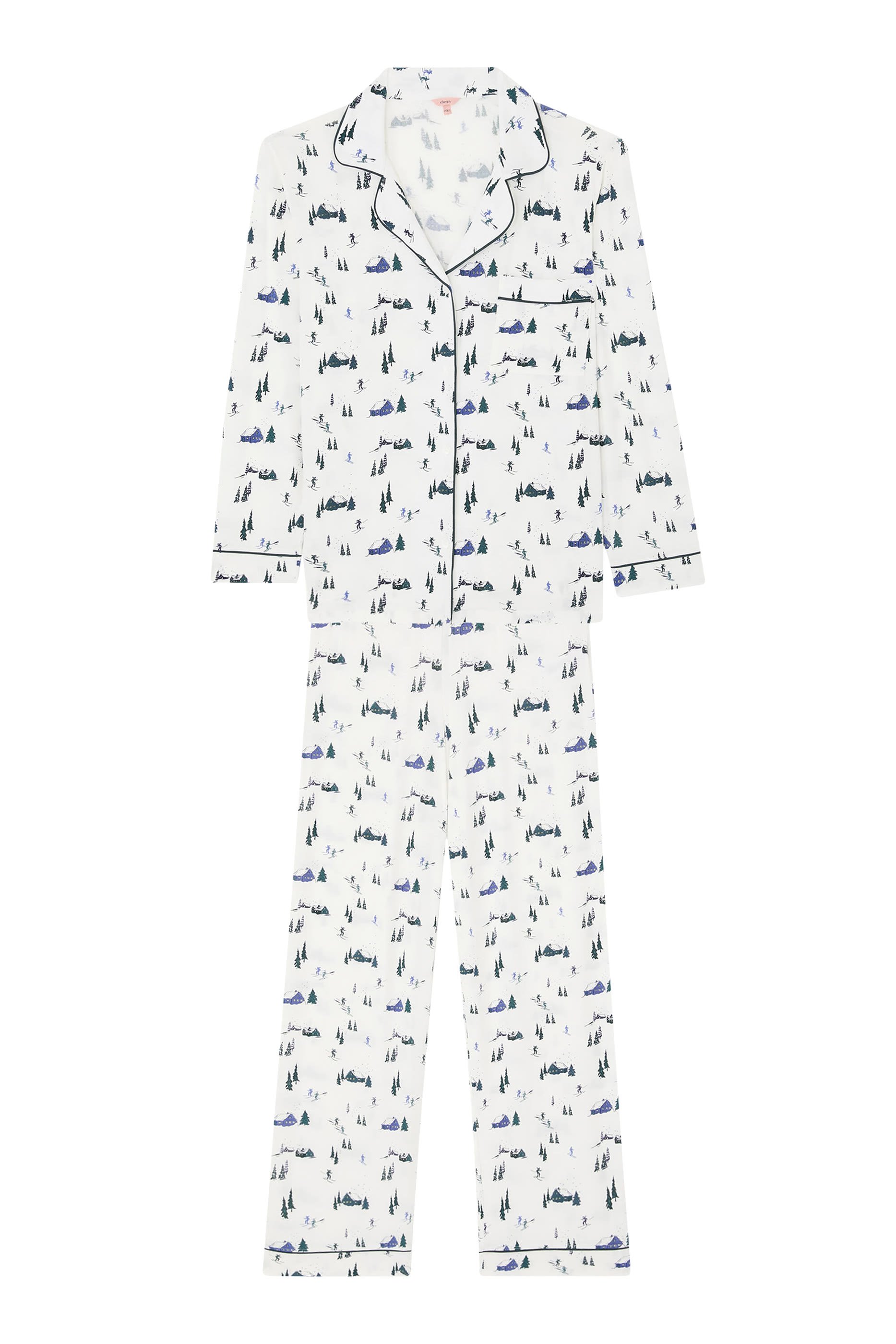 Gisele Printed TENCEL&trade; Modal Long Pajama Set