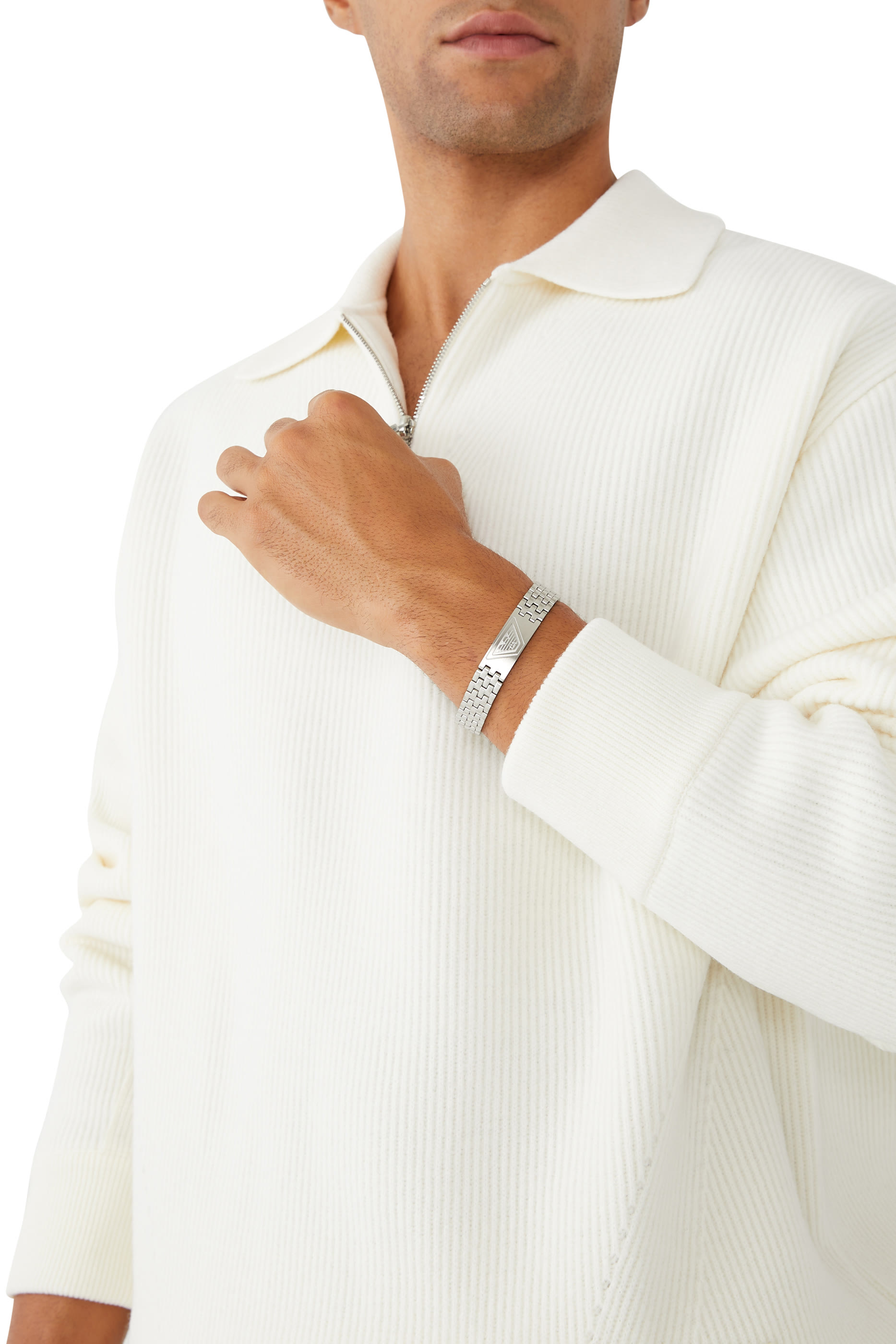 Eagle Logo Bracelet, Stainless Steel