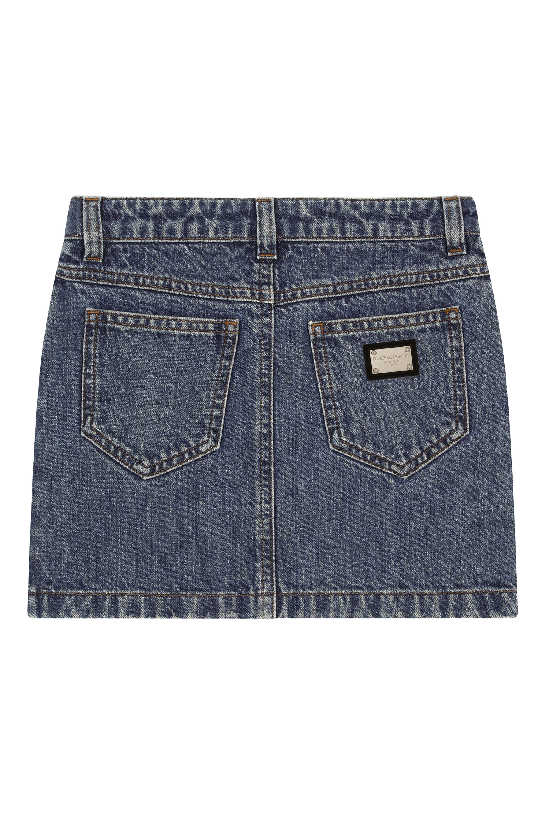Kids 5-Pocket Denim Mini Skirt