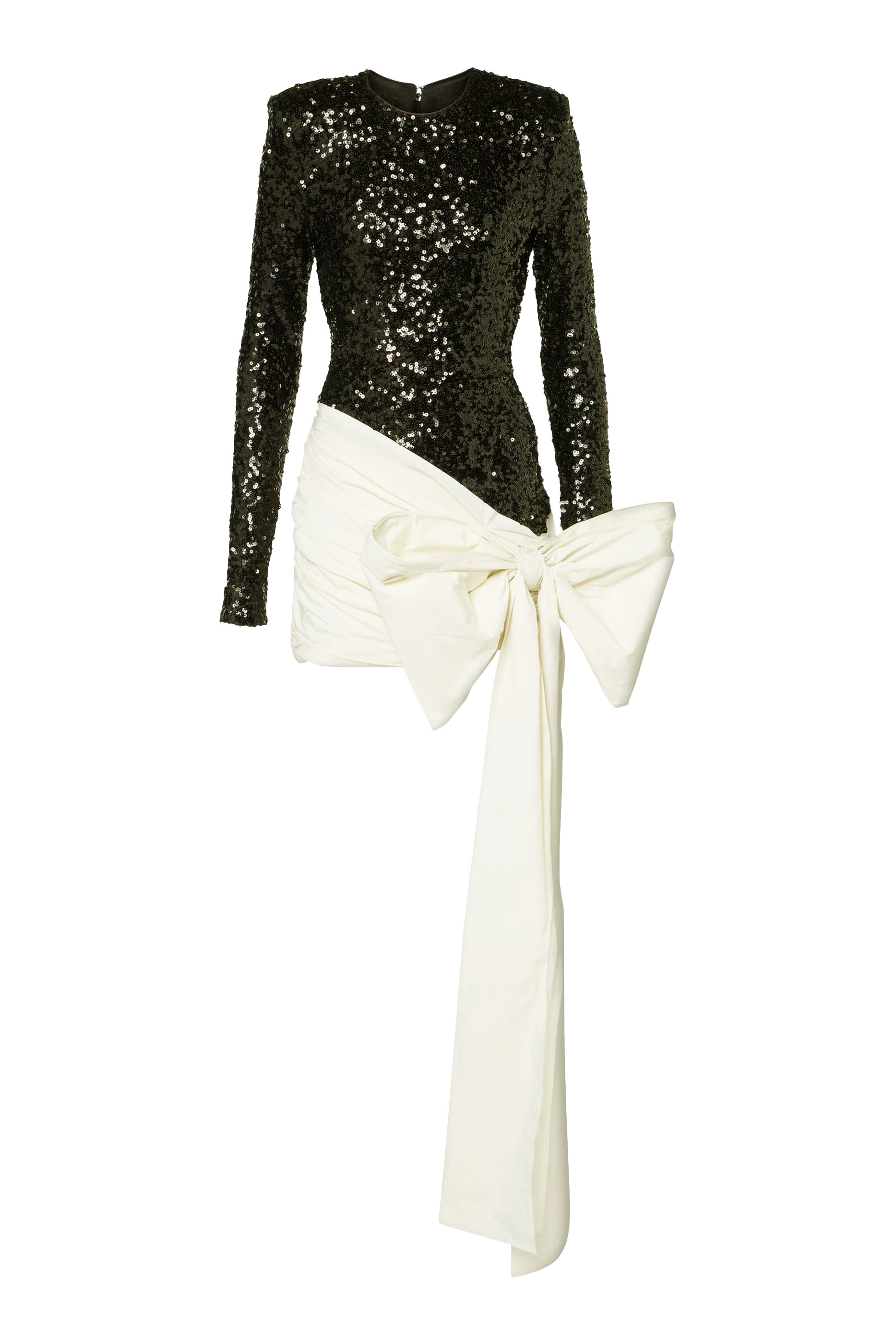 Bow Sequinned Mini Dress