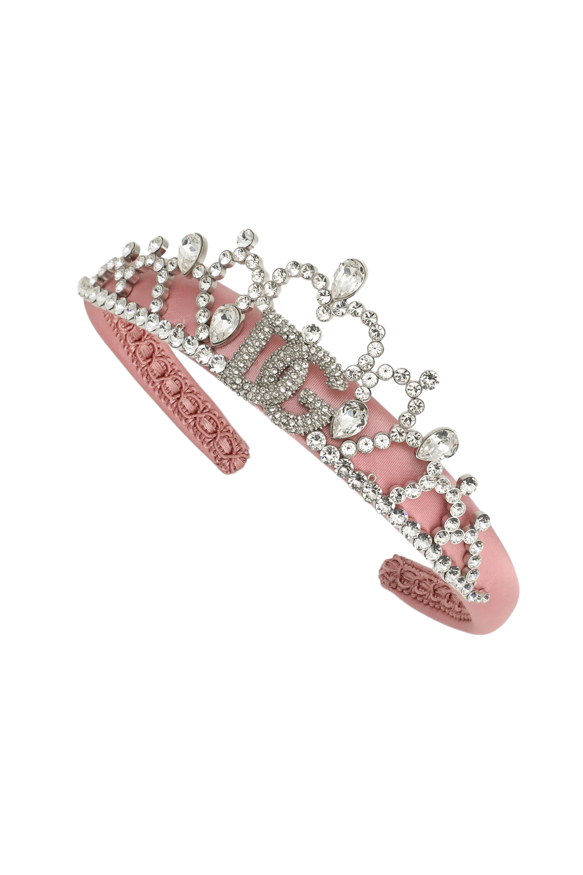 Kids Rhinestones Satin Tiara