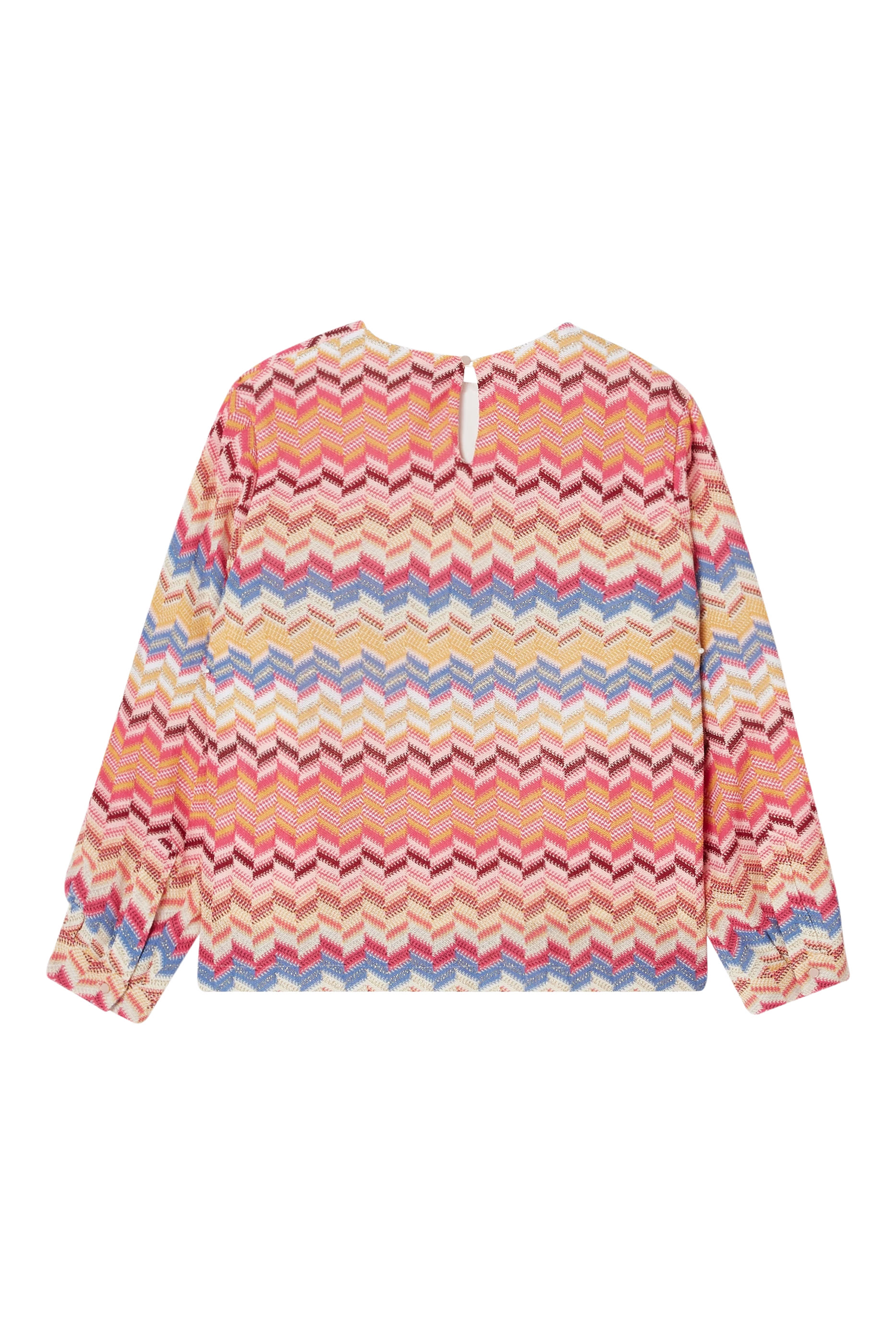 Kids  Zig Zag Knit Long Sleeve Top 