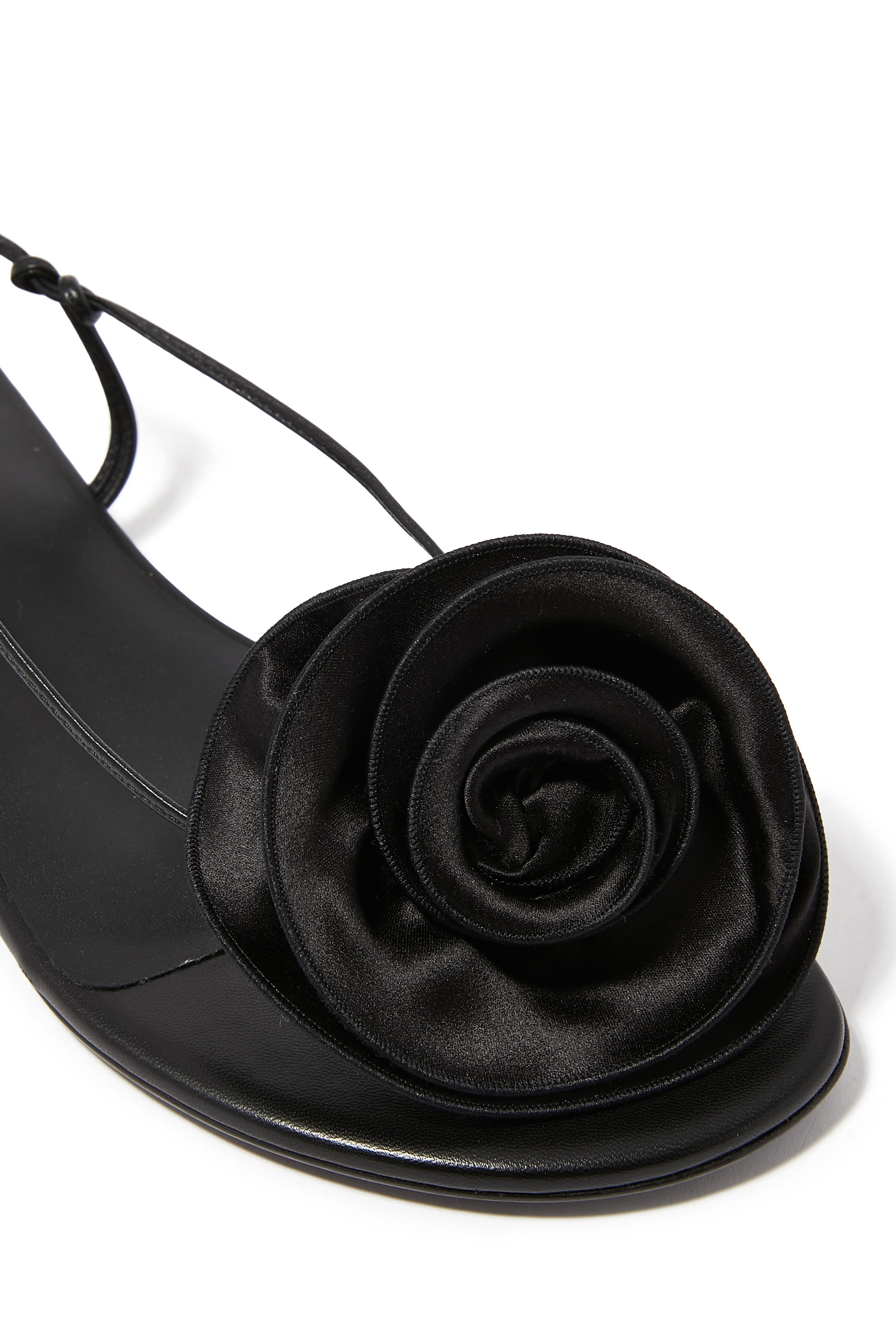 Wrap Around Flat Flower Sandals