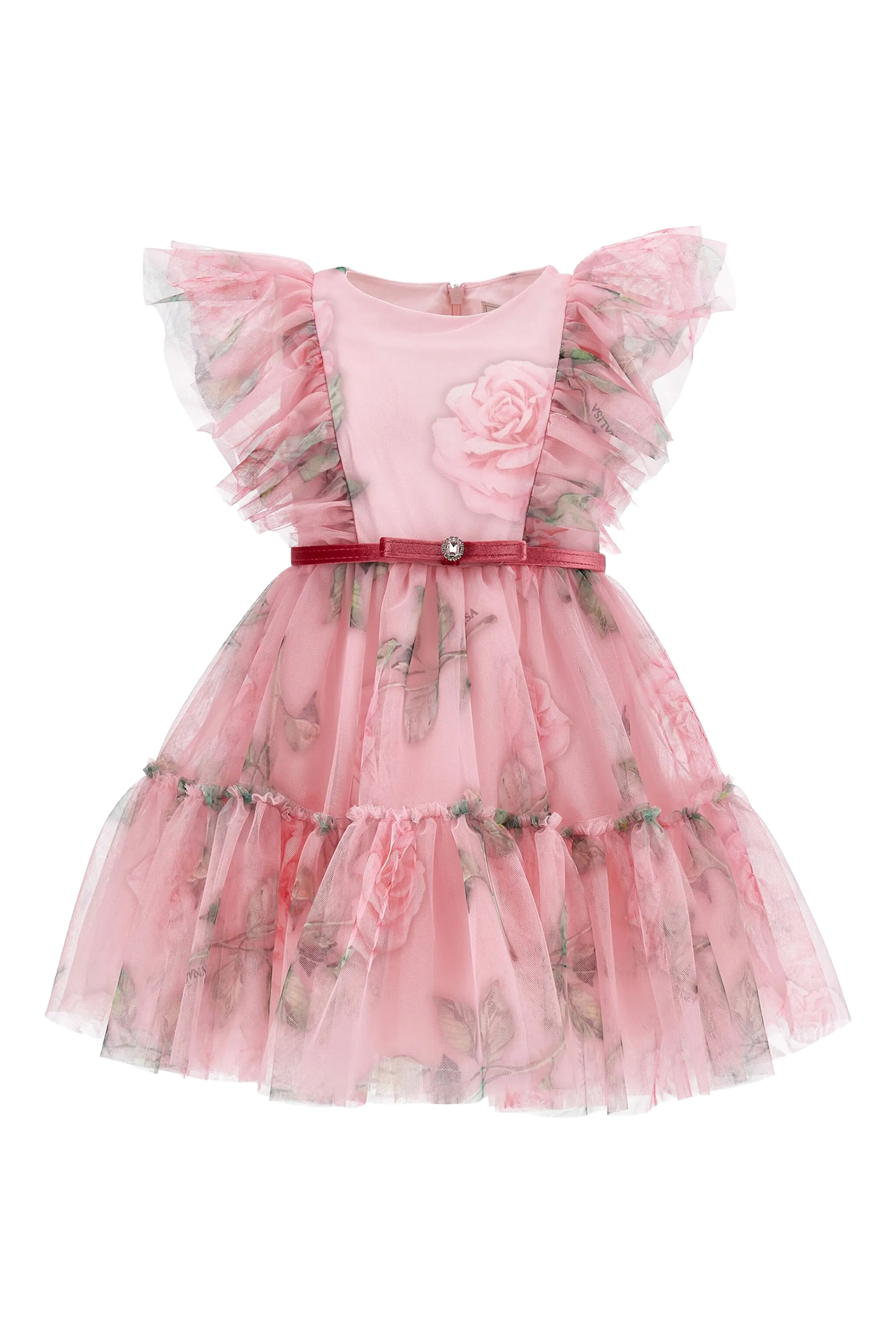 Kids  Floral Tulle Dress