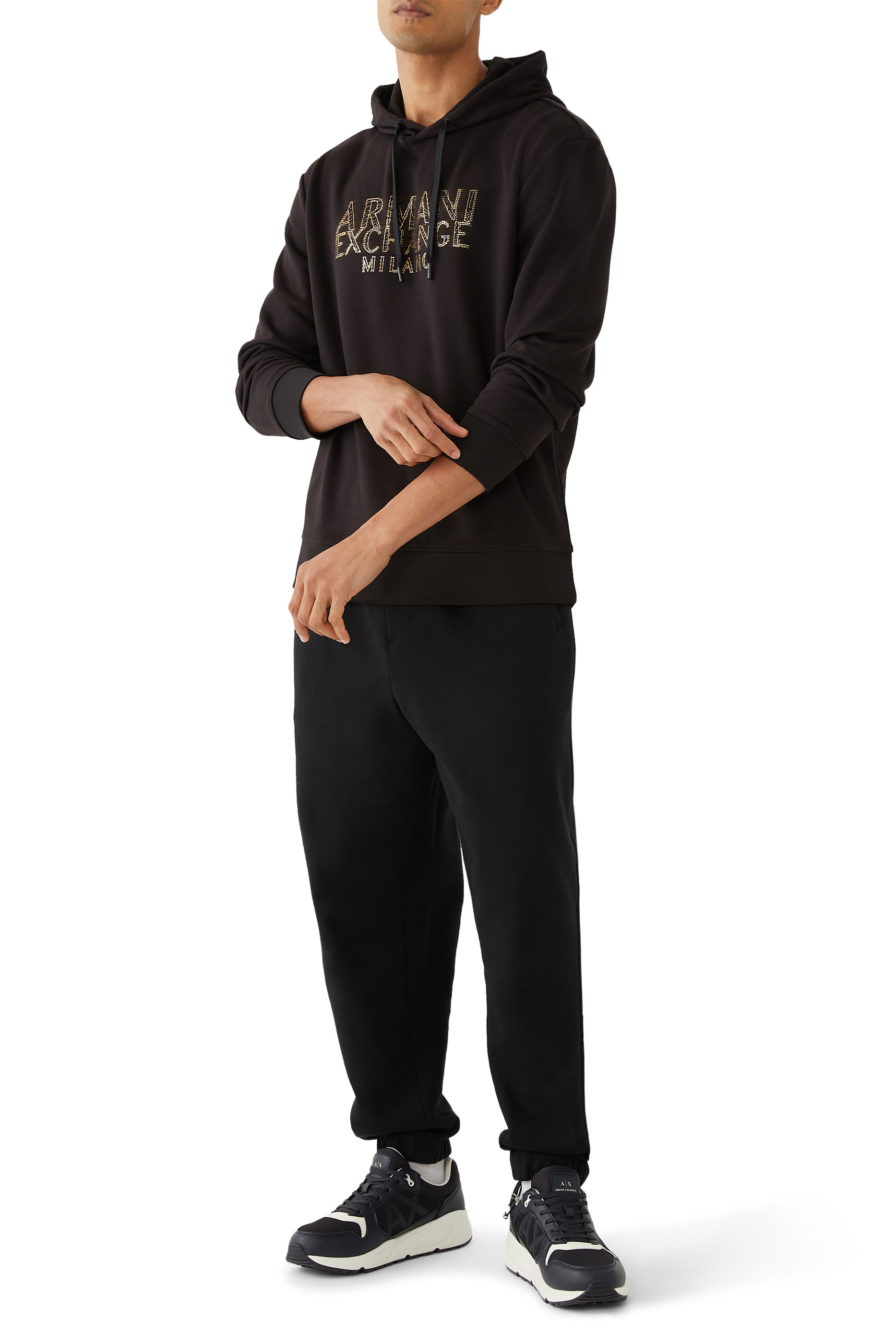 Hoodie with Blurred Logo Effect