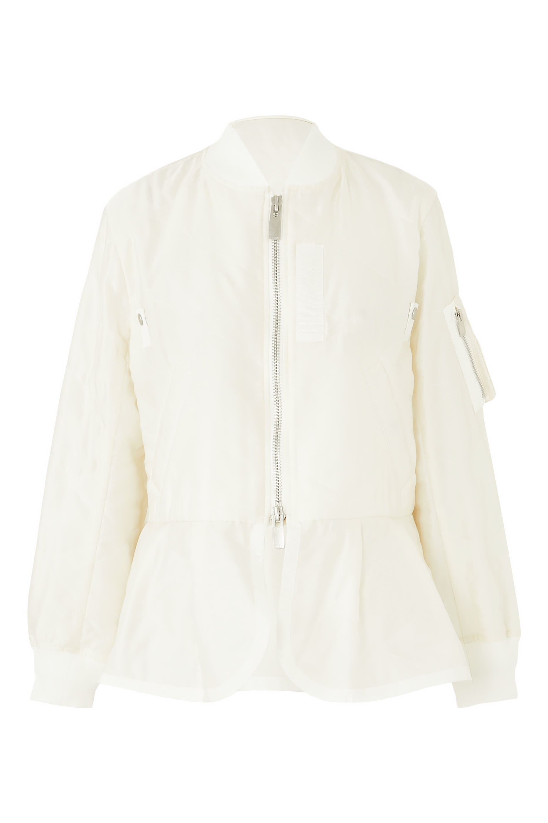 Quilted Satin Blouson