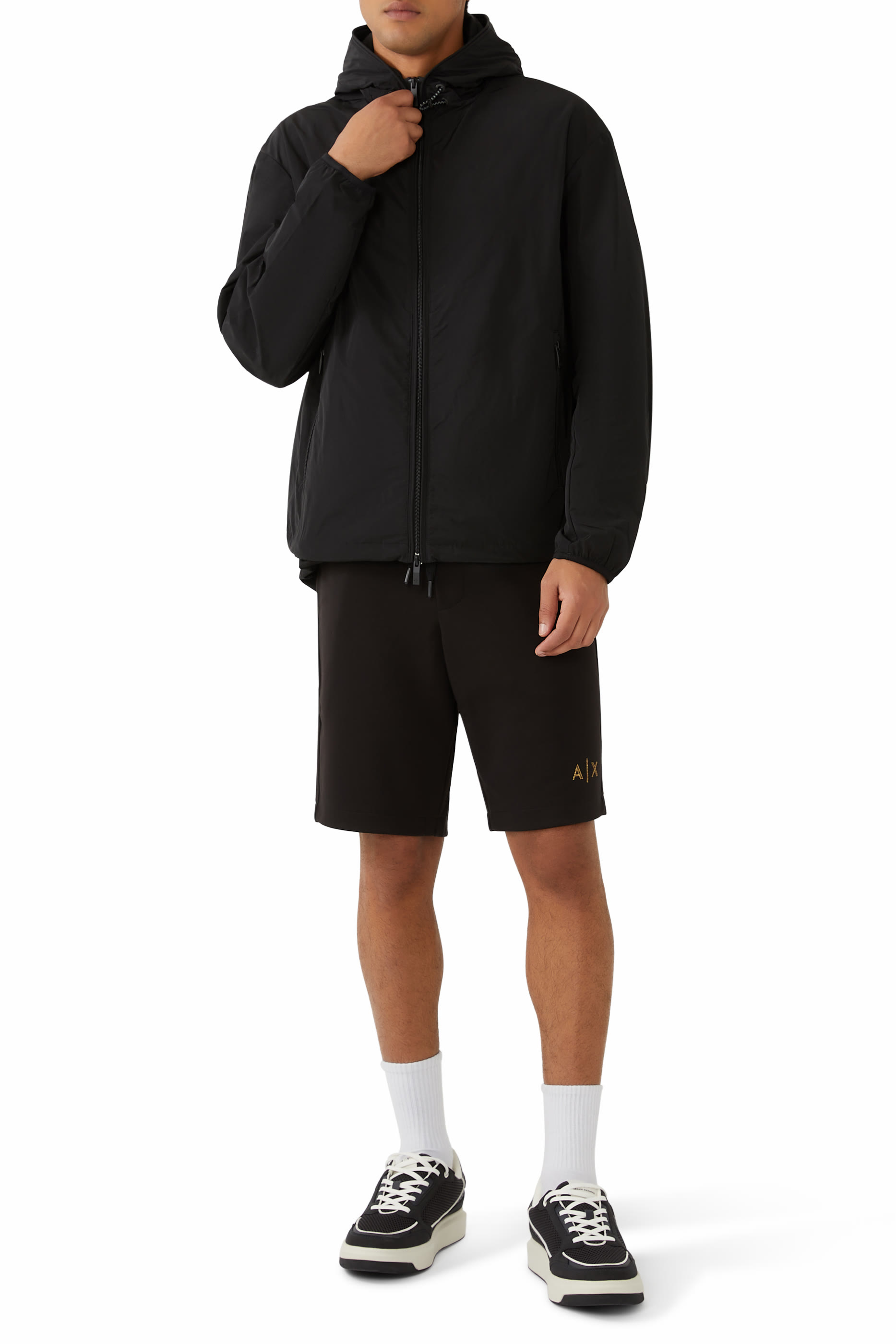 Jacket with Hood and Pockets