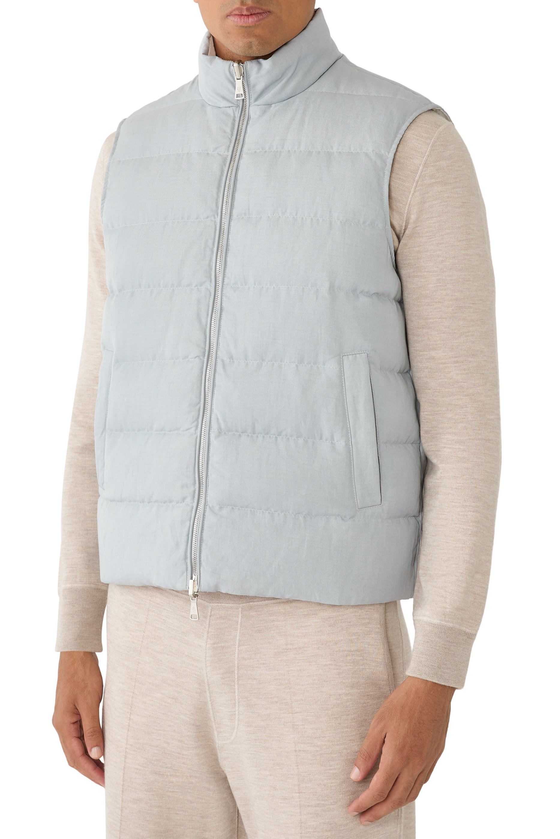 Reversible Mock Collar Vest
