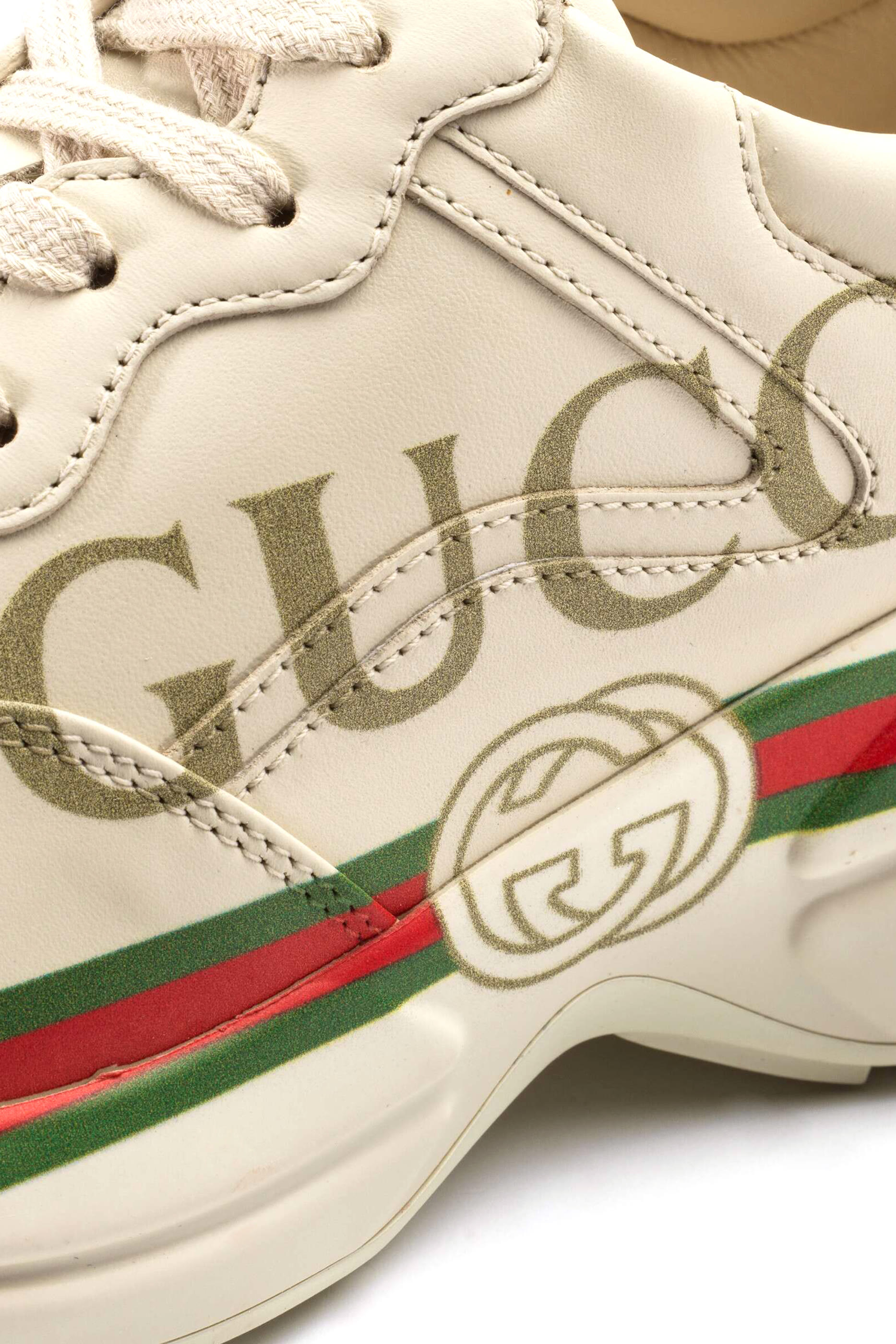 Rhyton Logo Leather Sneakers