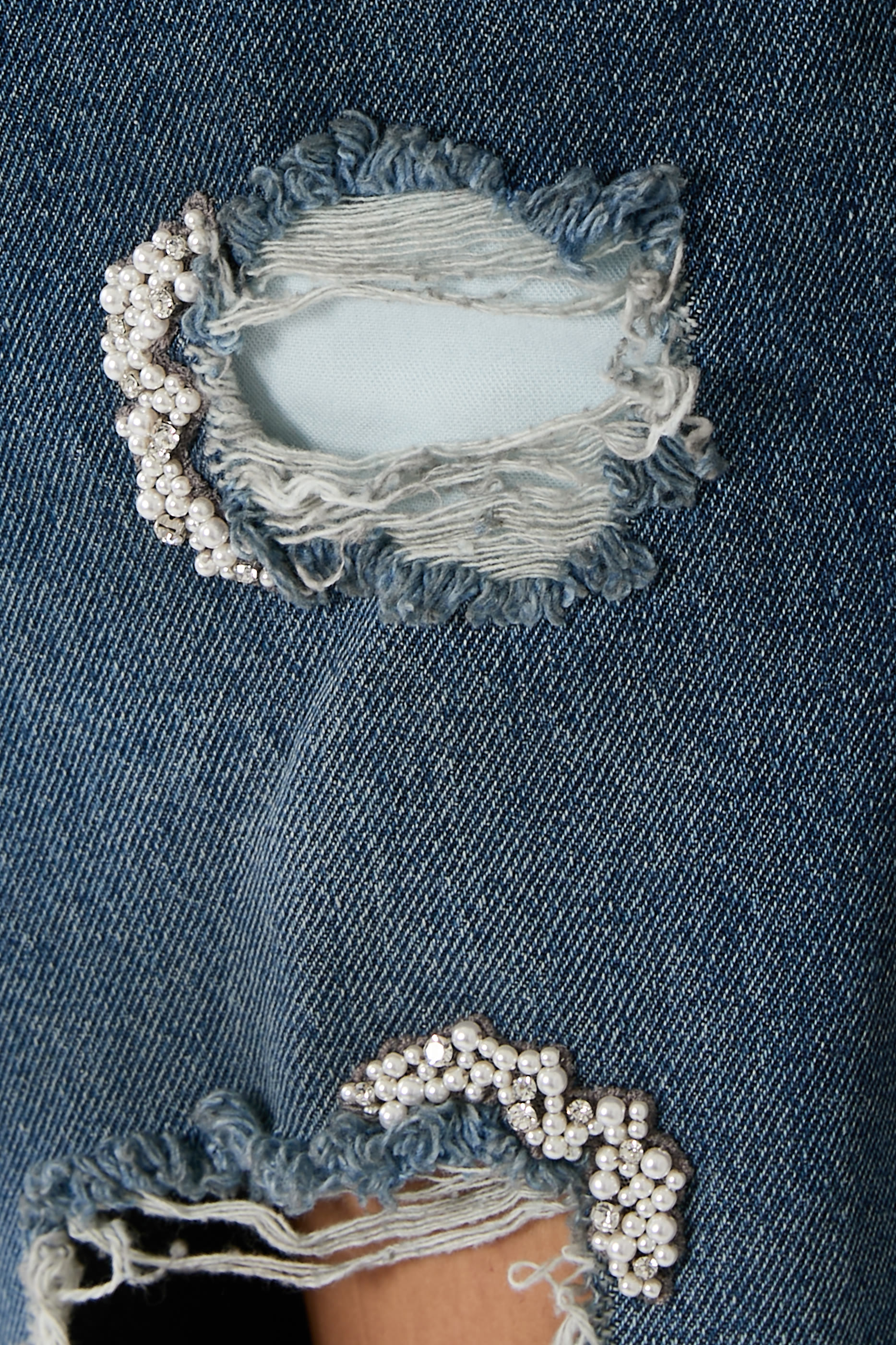 Embellished Straight Leg Jeans