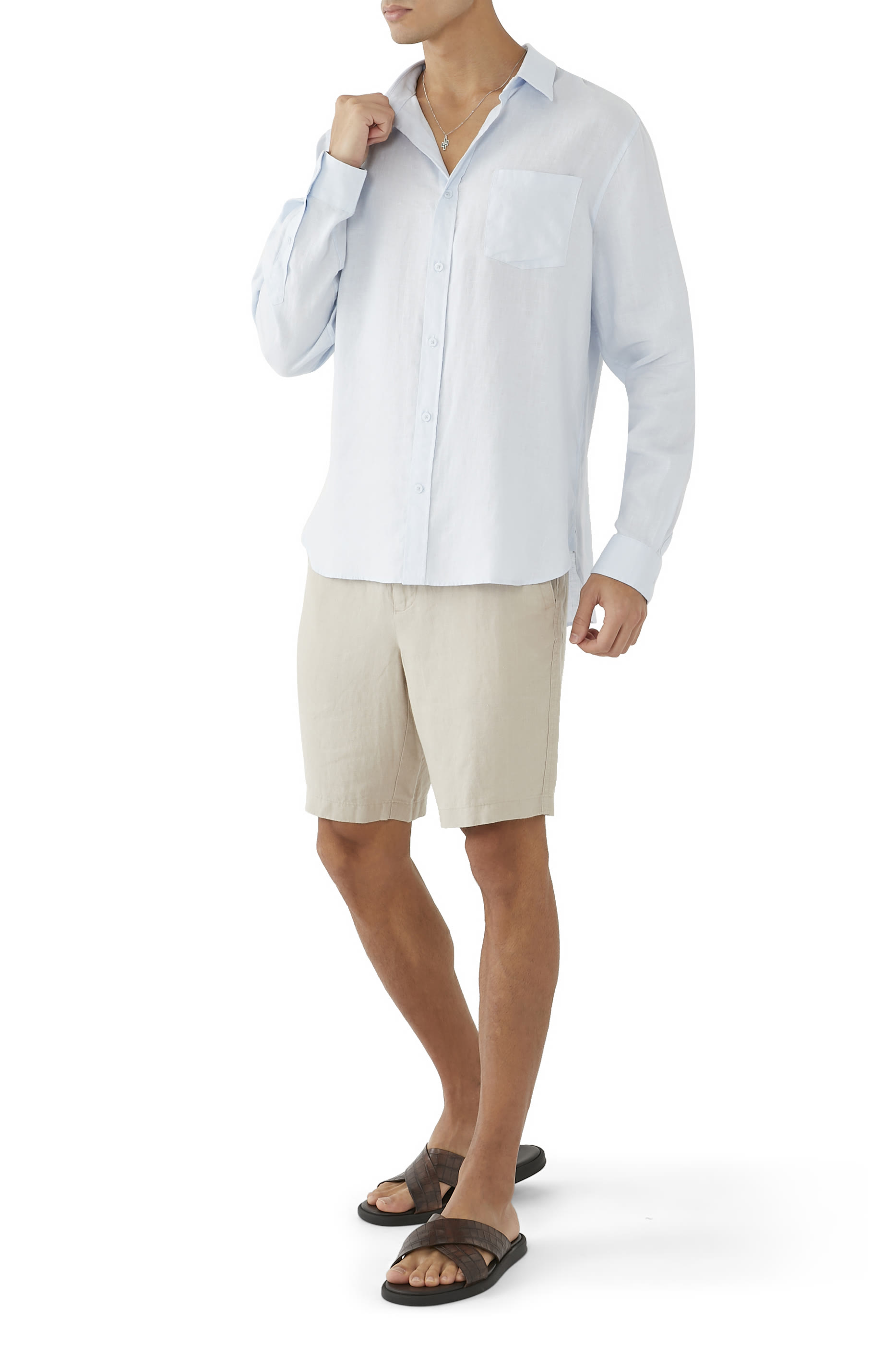 Linen Long-Sleeve Shirt