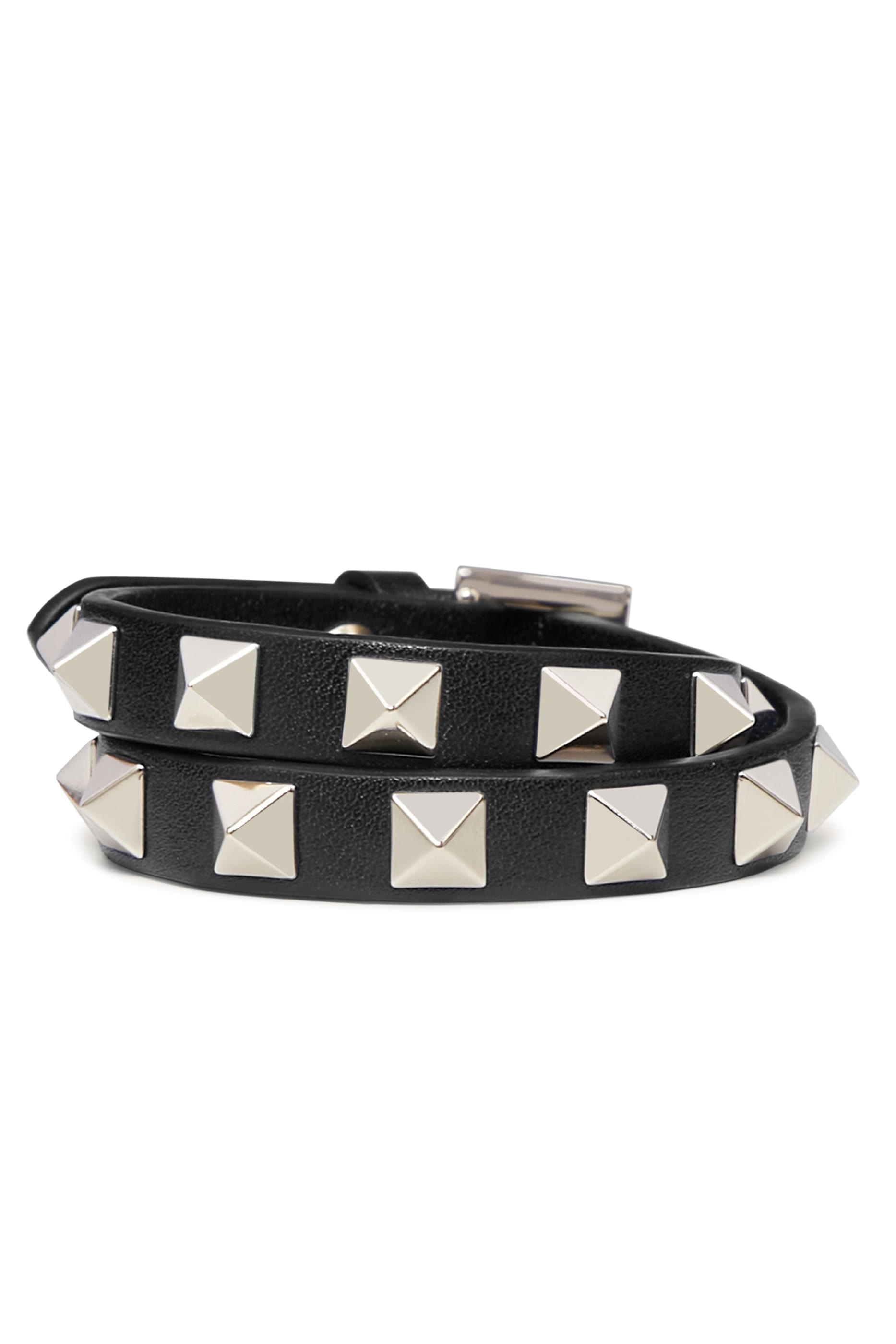  Rockstud Leather Bracelet