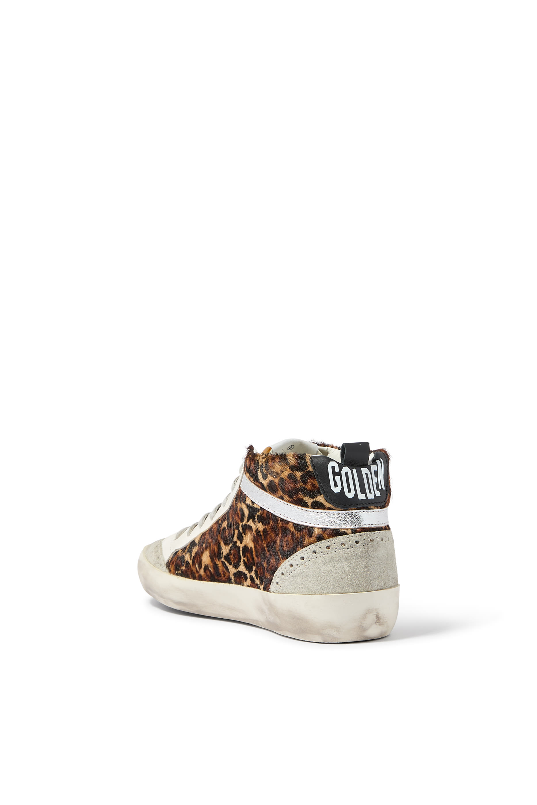 Mid Star Leopard Print Sneakers