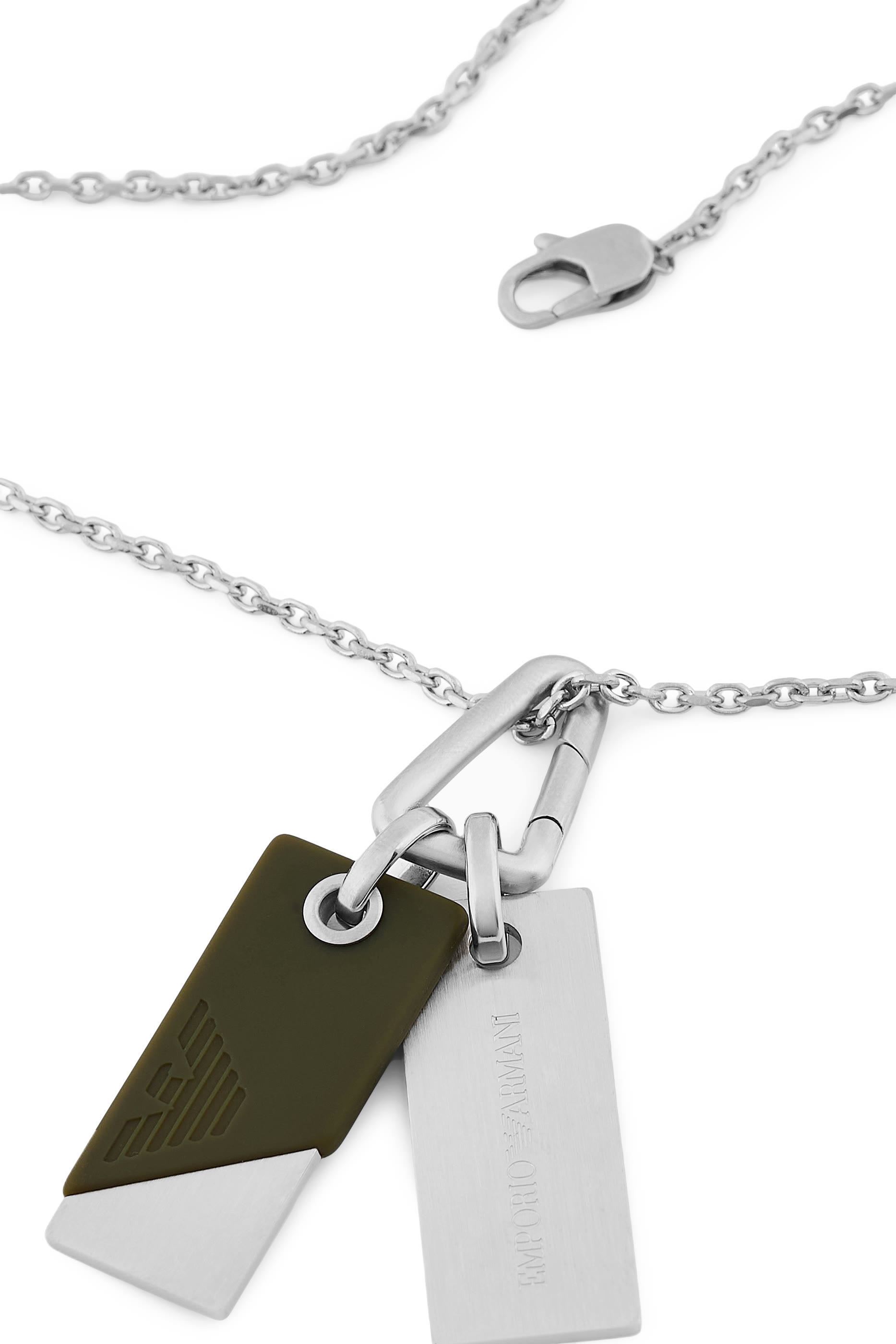 Eagle Logo Necklace, Silver