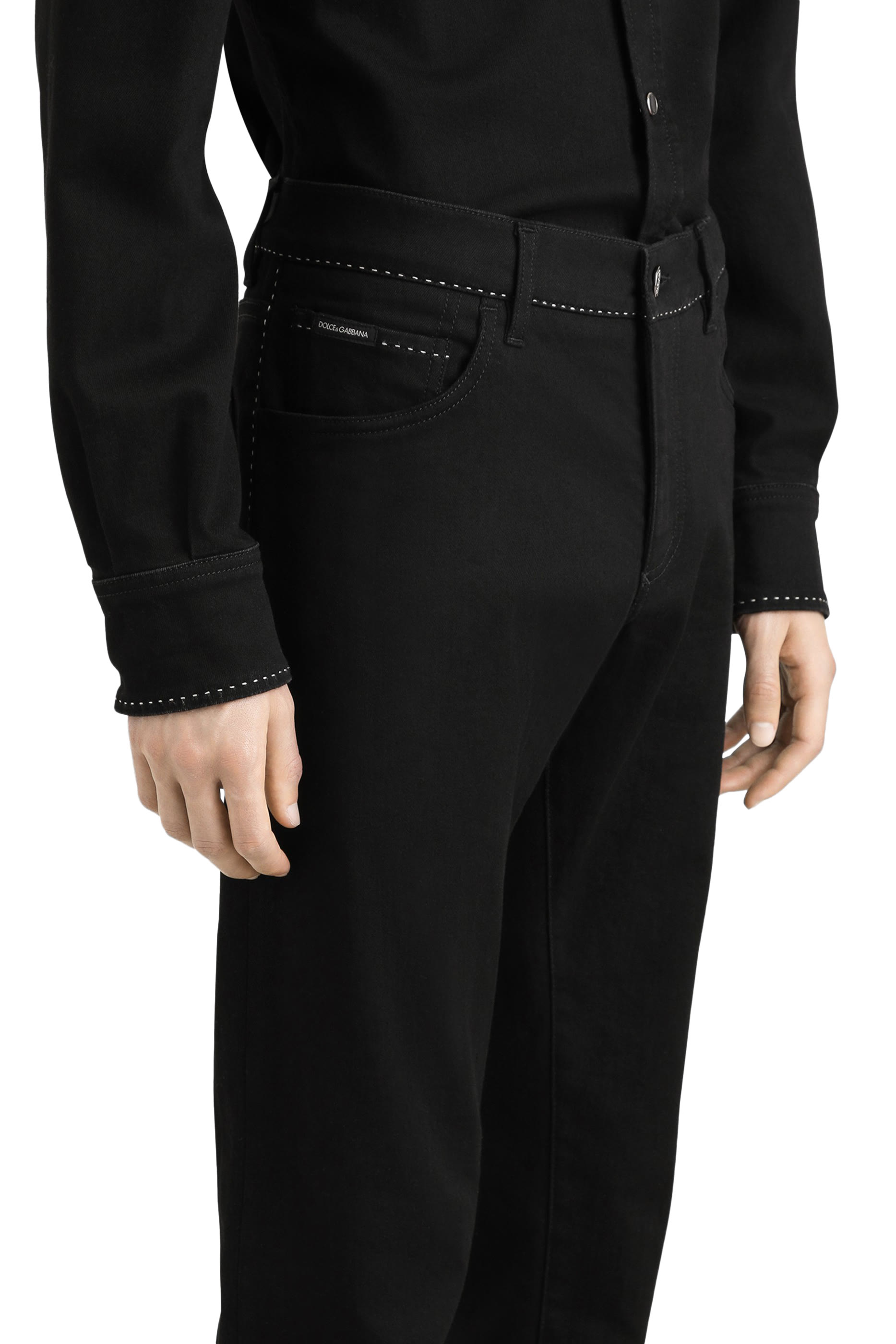 Slim-Fit Stretch Cotton Jeans