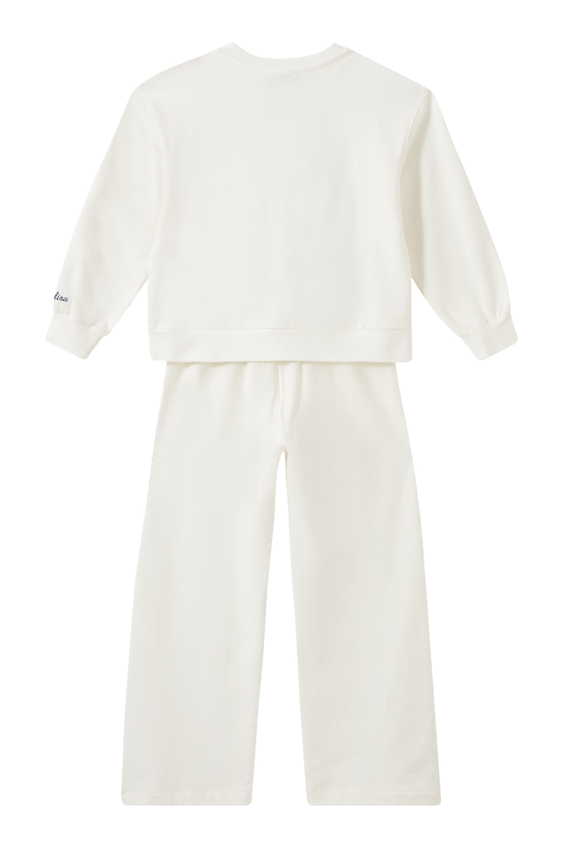 Kids Printed Cotton Sweatshirt and Sweatpants Set