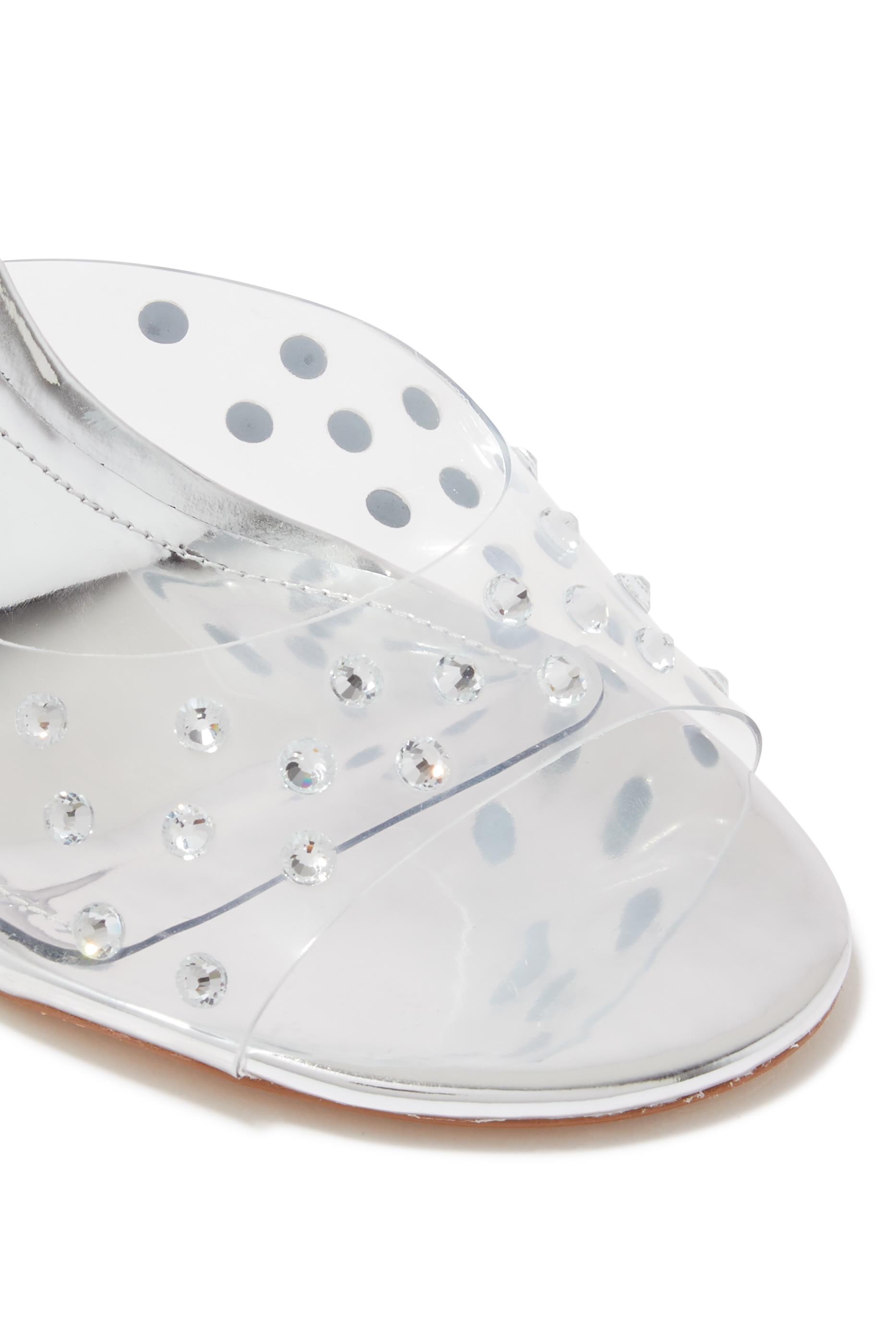 Embellished 90 PVC Mules