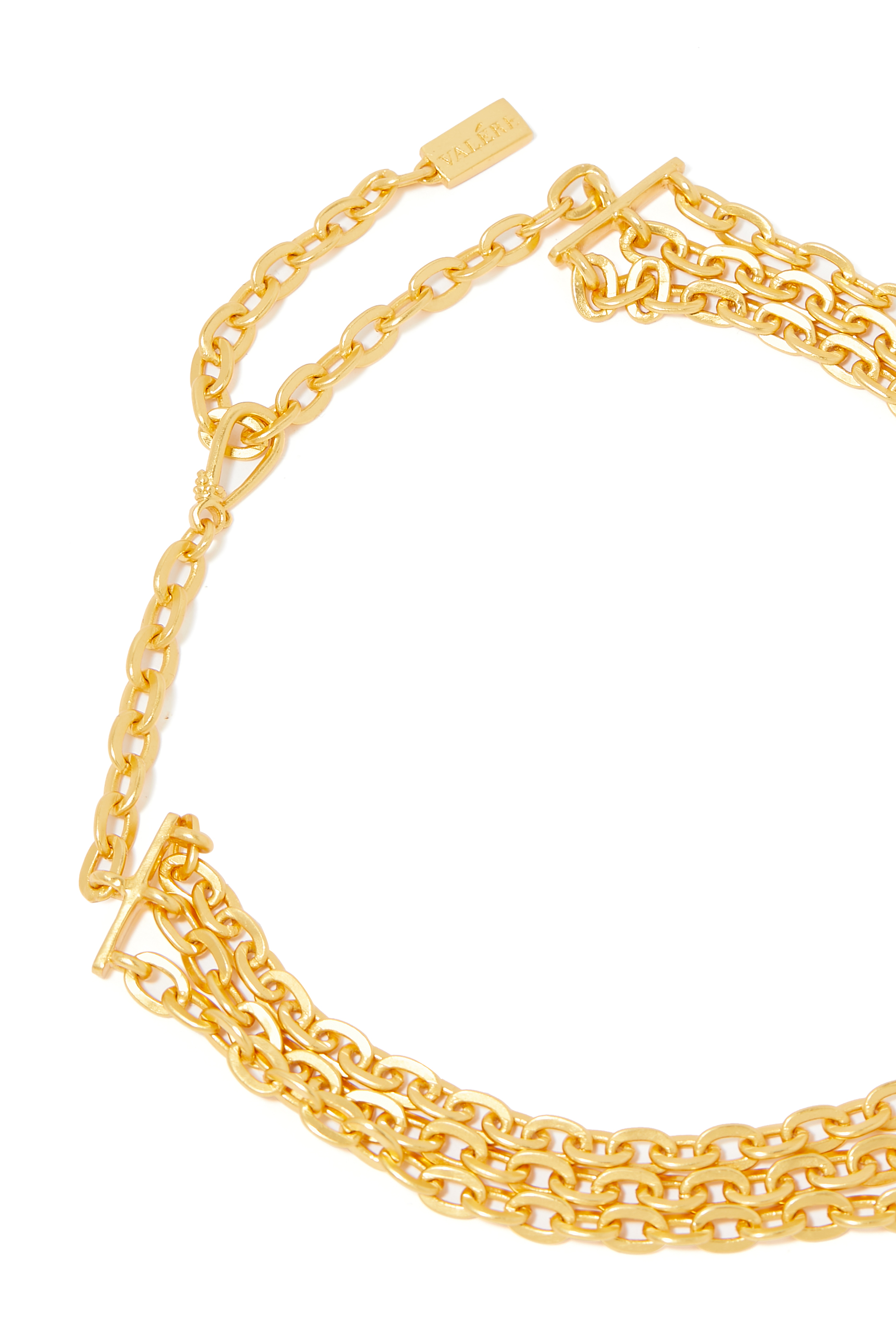 Mayan Necklace, 24k Gold-Plated Brass