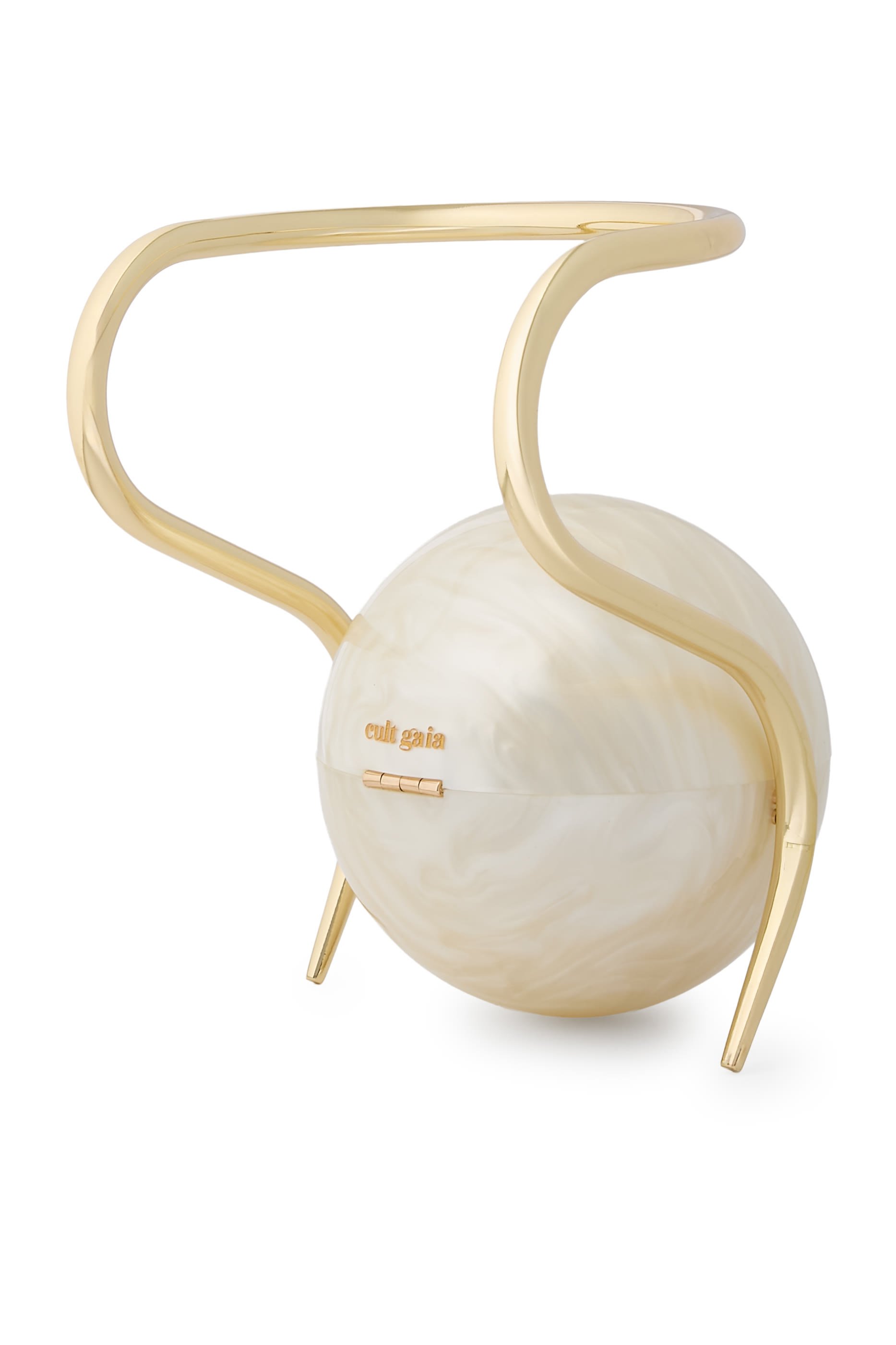 Pearl Top-Handle Clutch Bag