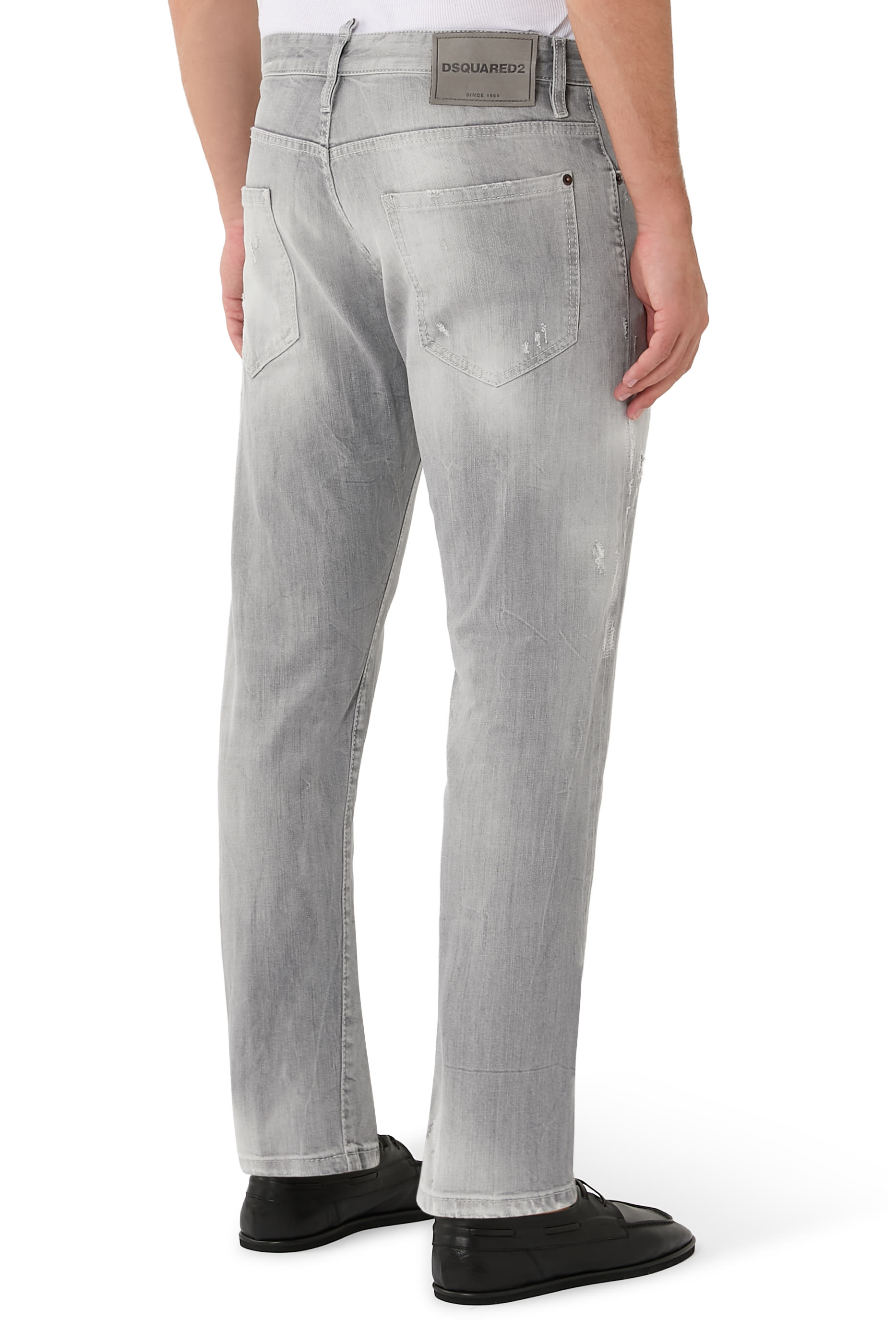 Brushed Wash Slim Twist Jeans 