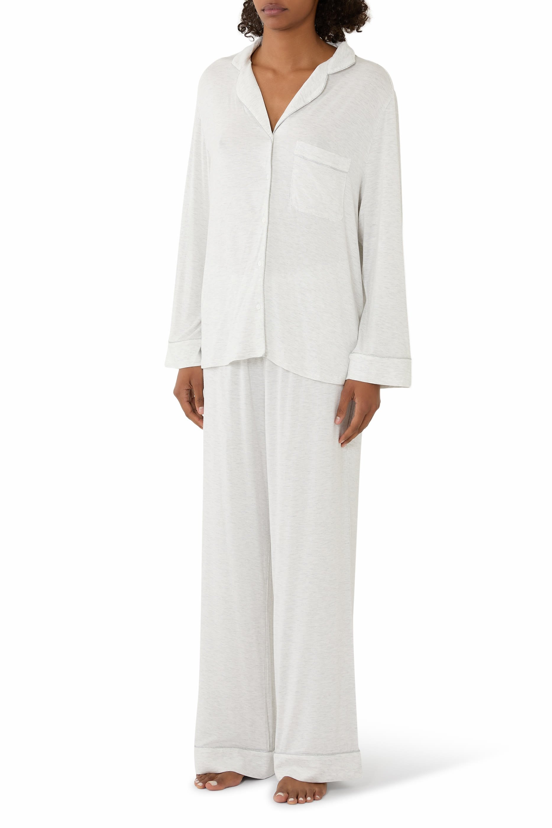 Jersey Sparkle Piping Relaxed Pyjama Set