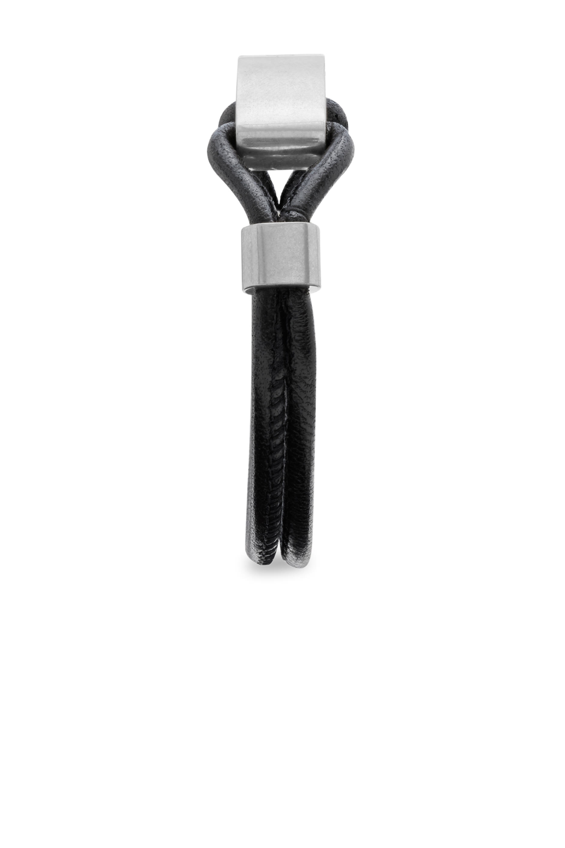 ID Bracelet in Leather and Metal