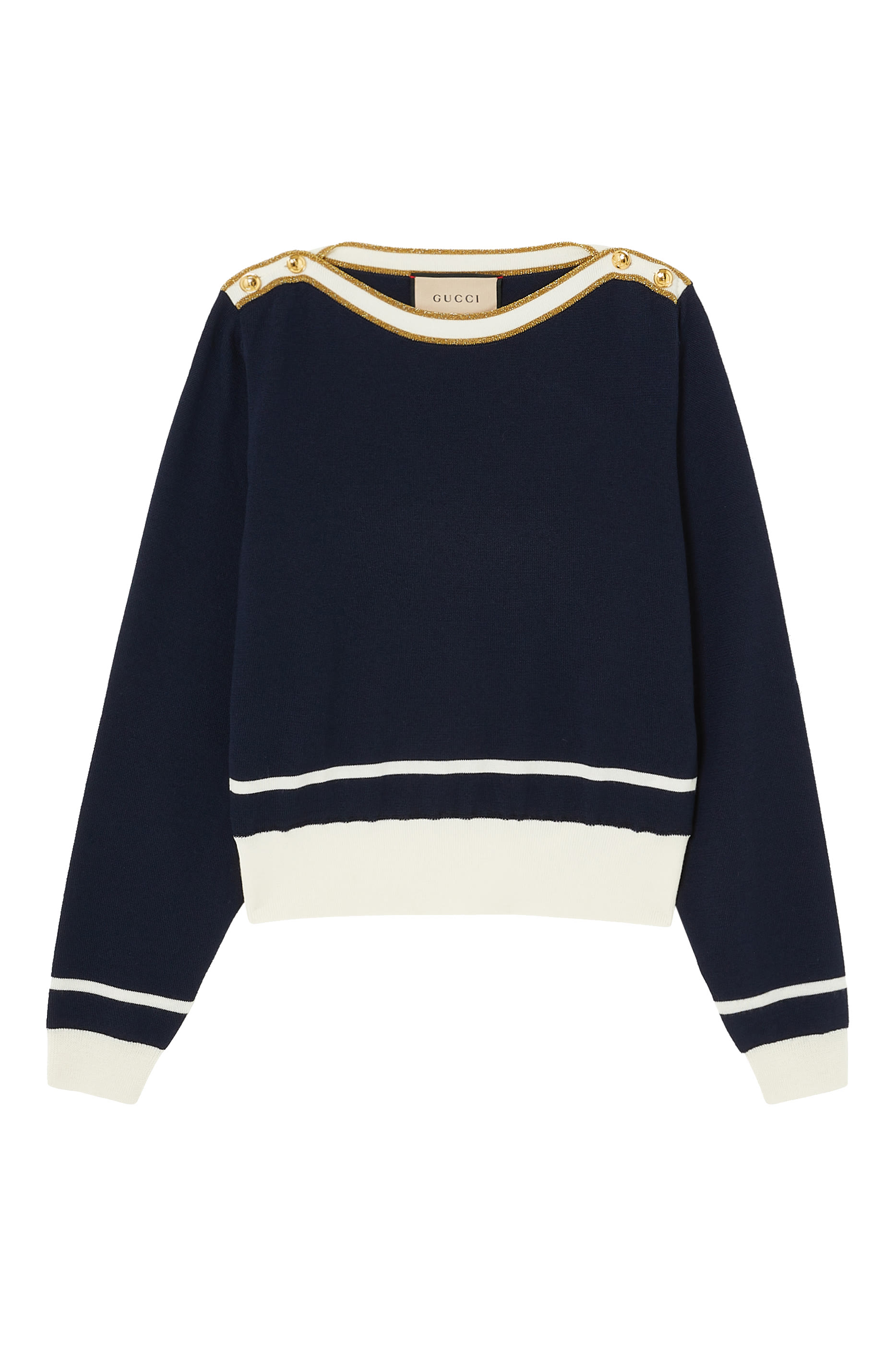 Boat Neck Knit Top