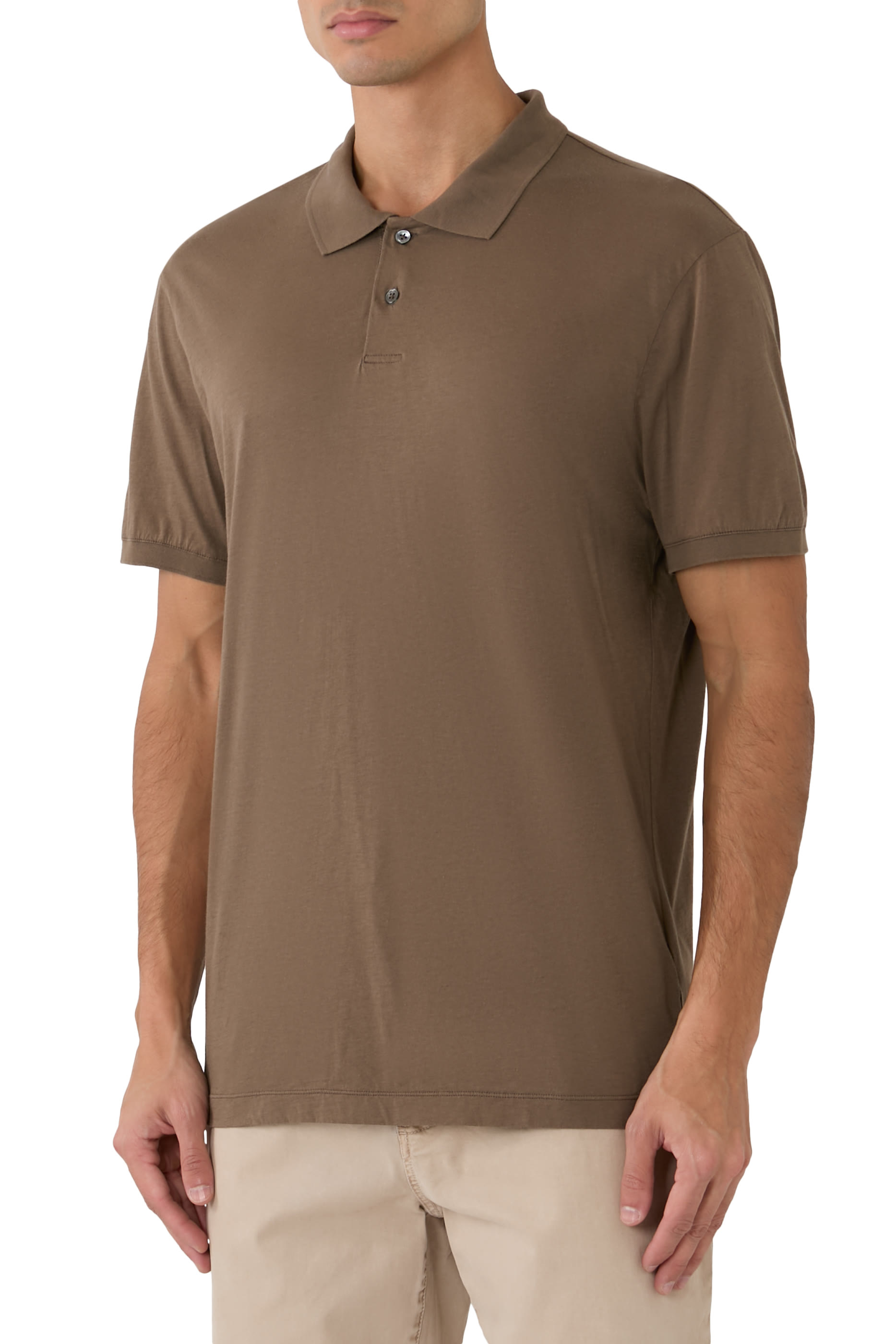 Luxe Lotus Jersey Polo