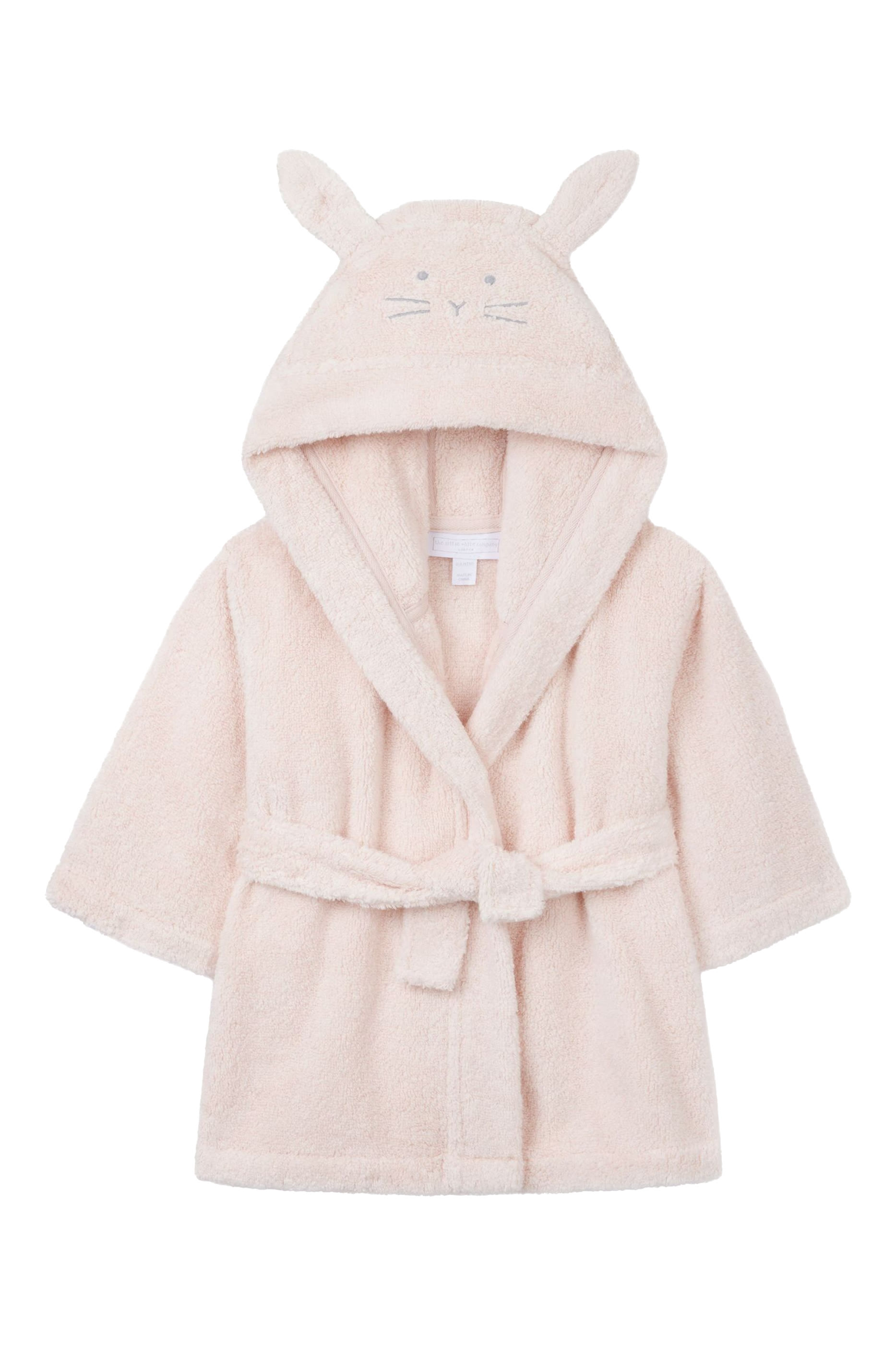 Kids Organic Cotton Bunny Hooded Robe