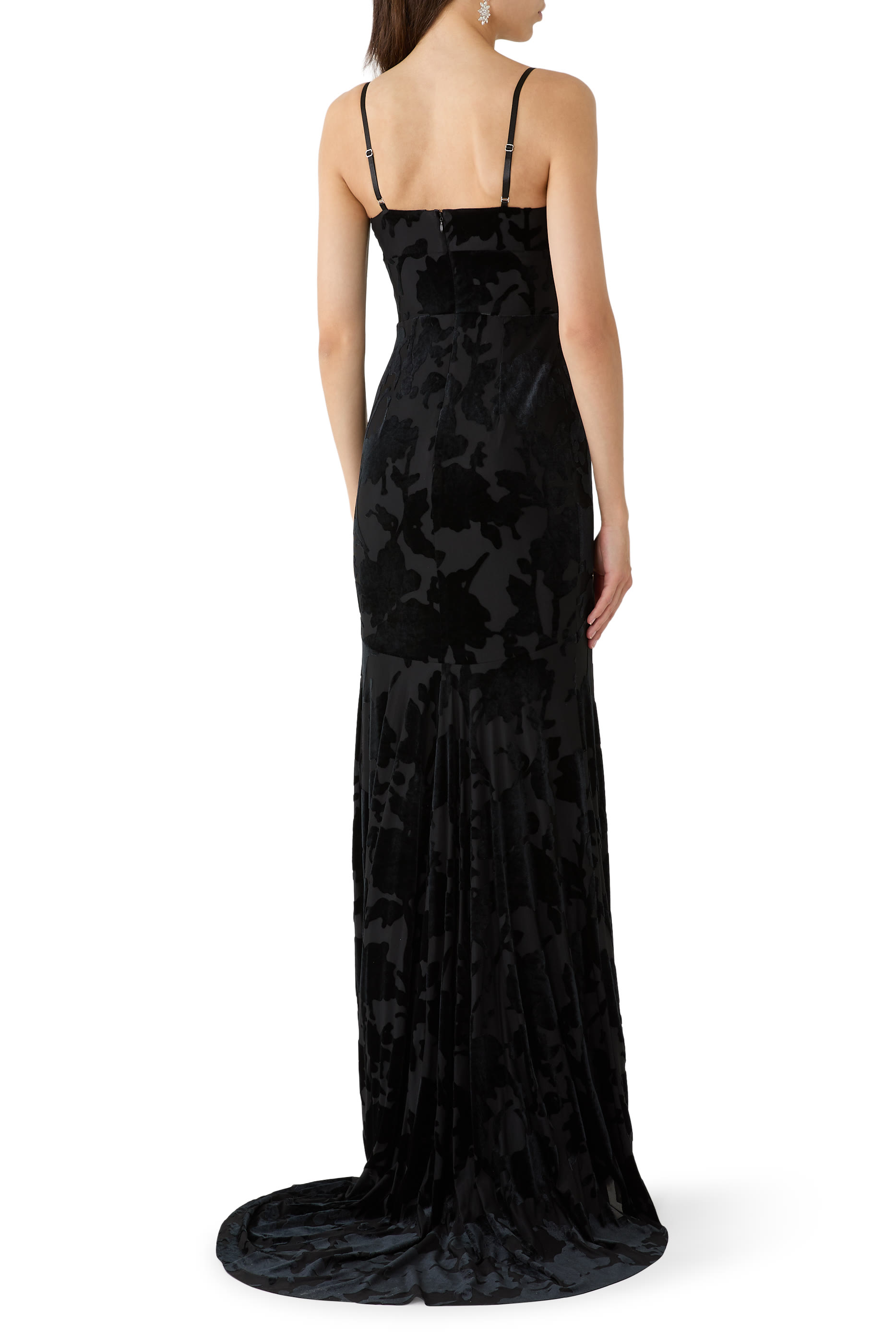 Floor-Length Sleeveless Evening Gown